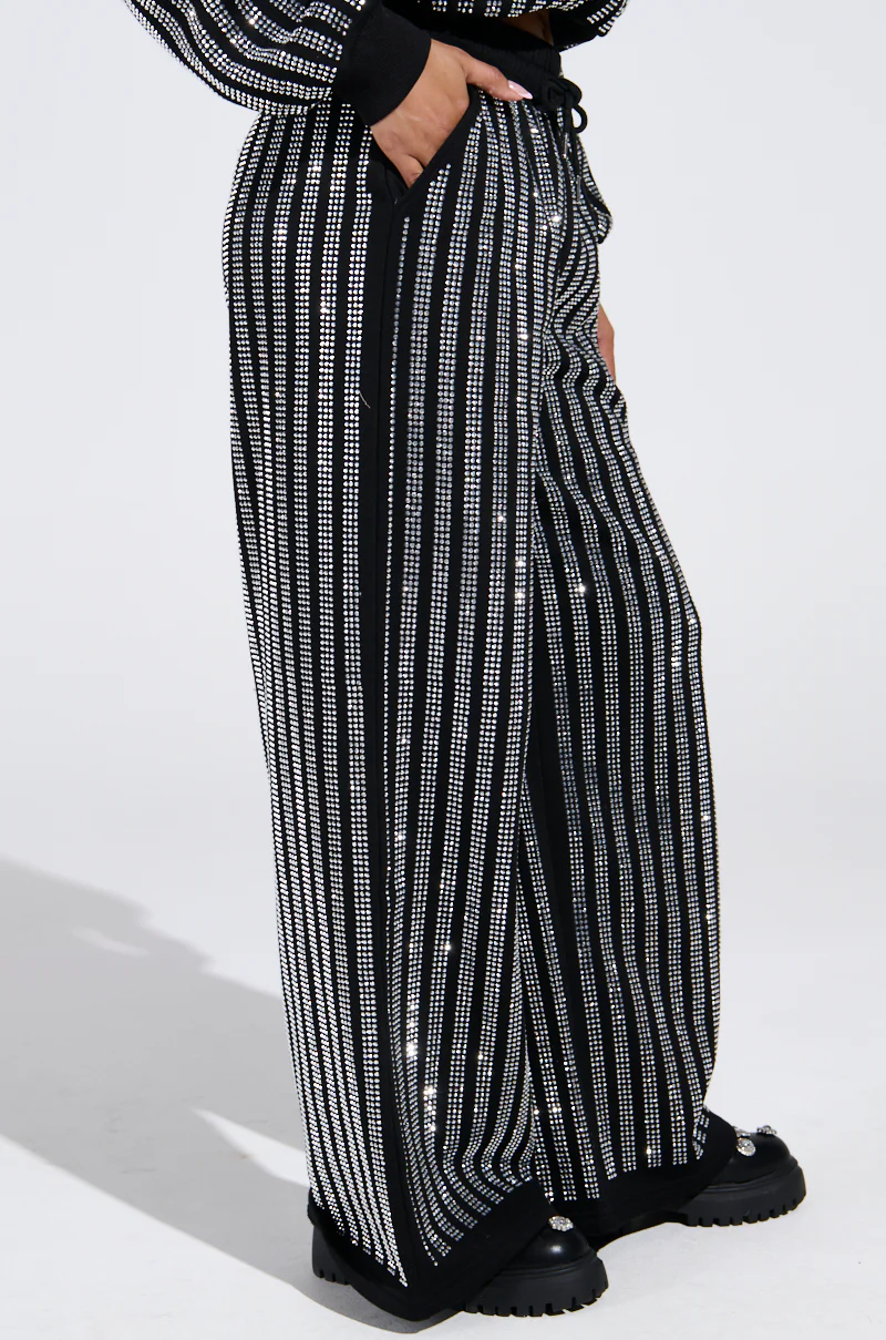 SPARKLE QUEEN WIDE LEG JOGGER - Image 4