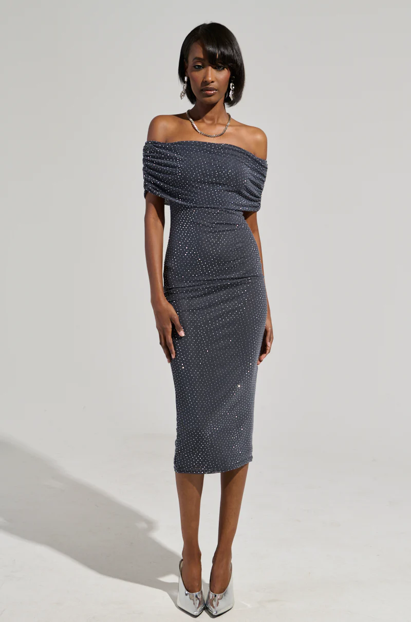 SPECIAL ENERGY MESH MIDI DRESS - Image 2