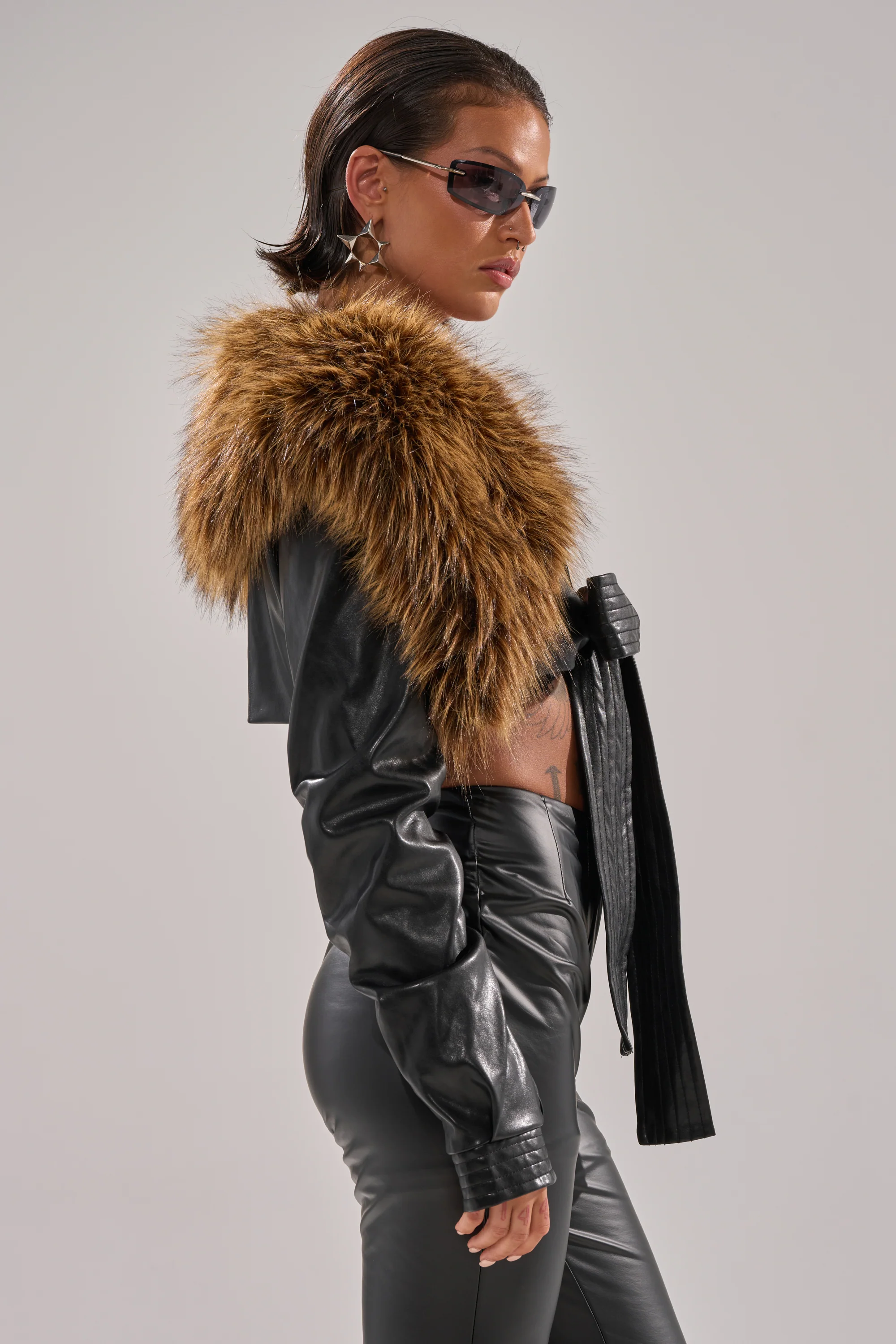 SPEND IT ALL FUR TRIM BOLERO - Image 2