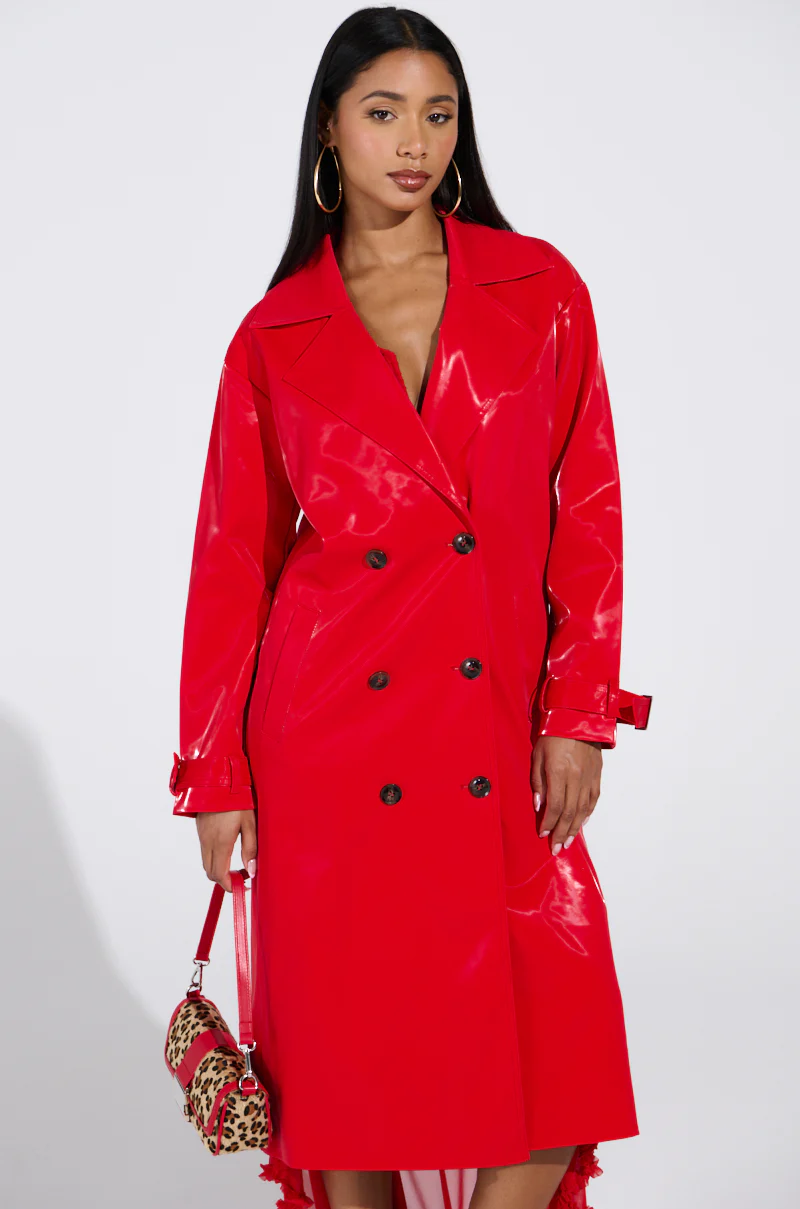 SPICY SWEET LIQUID VELVET TRENCH - Image 3