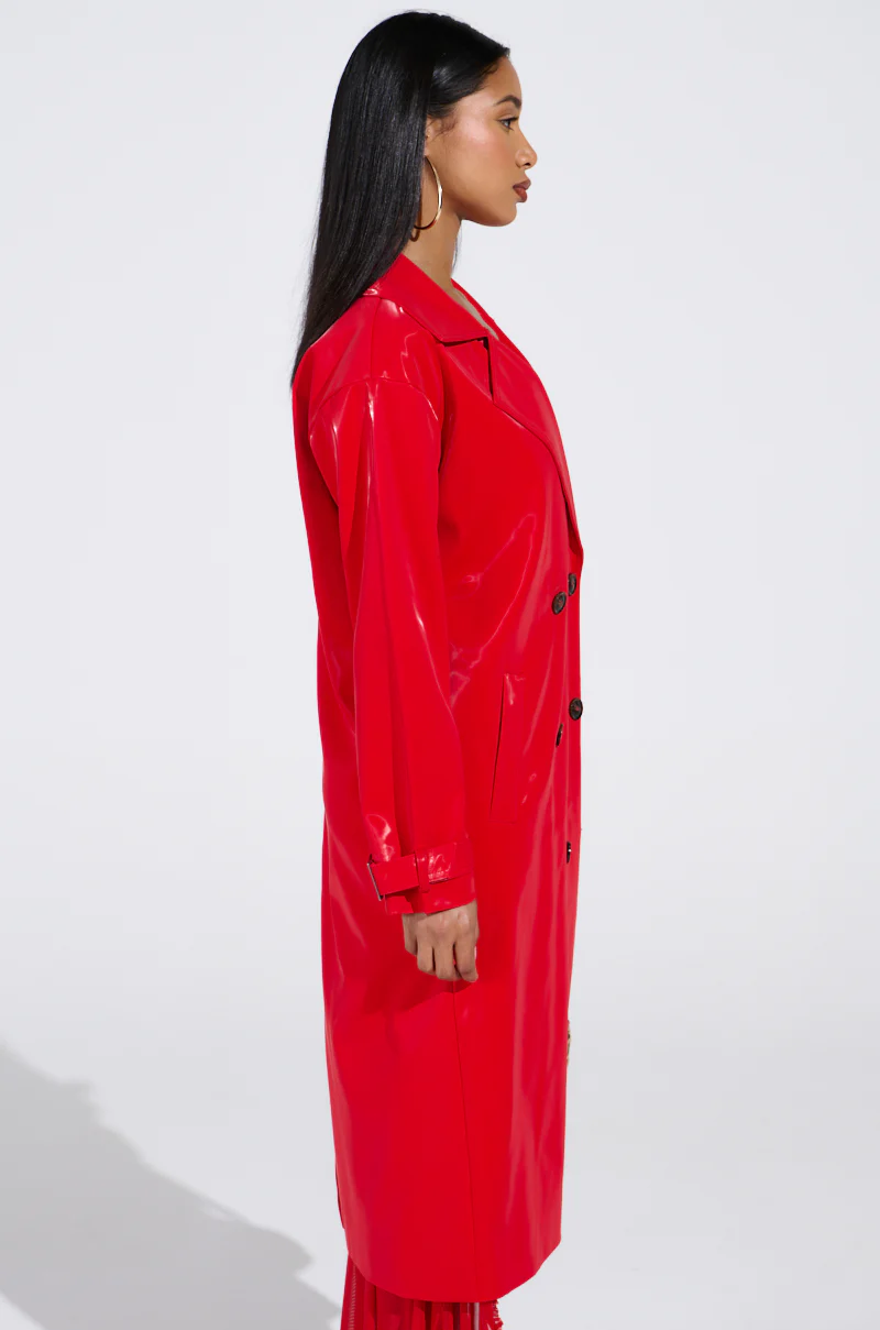 SPICY SWEET LIQUID VELVET TRENCH - Image 4
