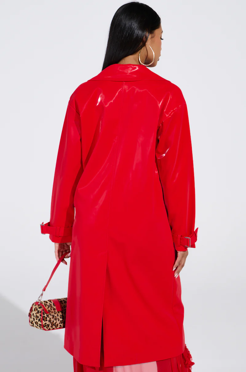 SPICY SWEET LIQUID VELVET TRENCH - Image 5