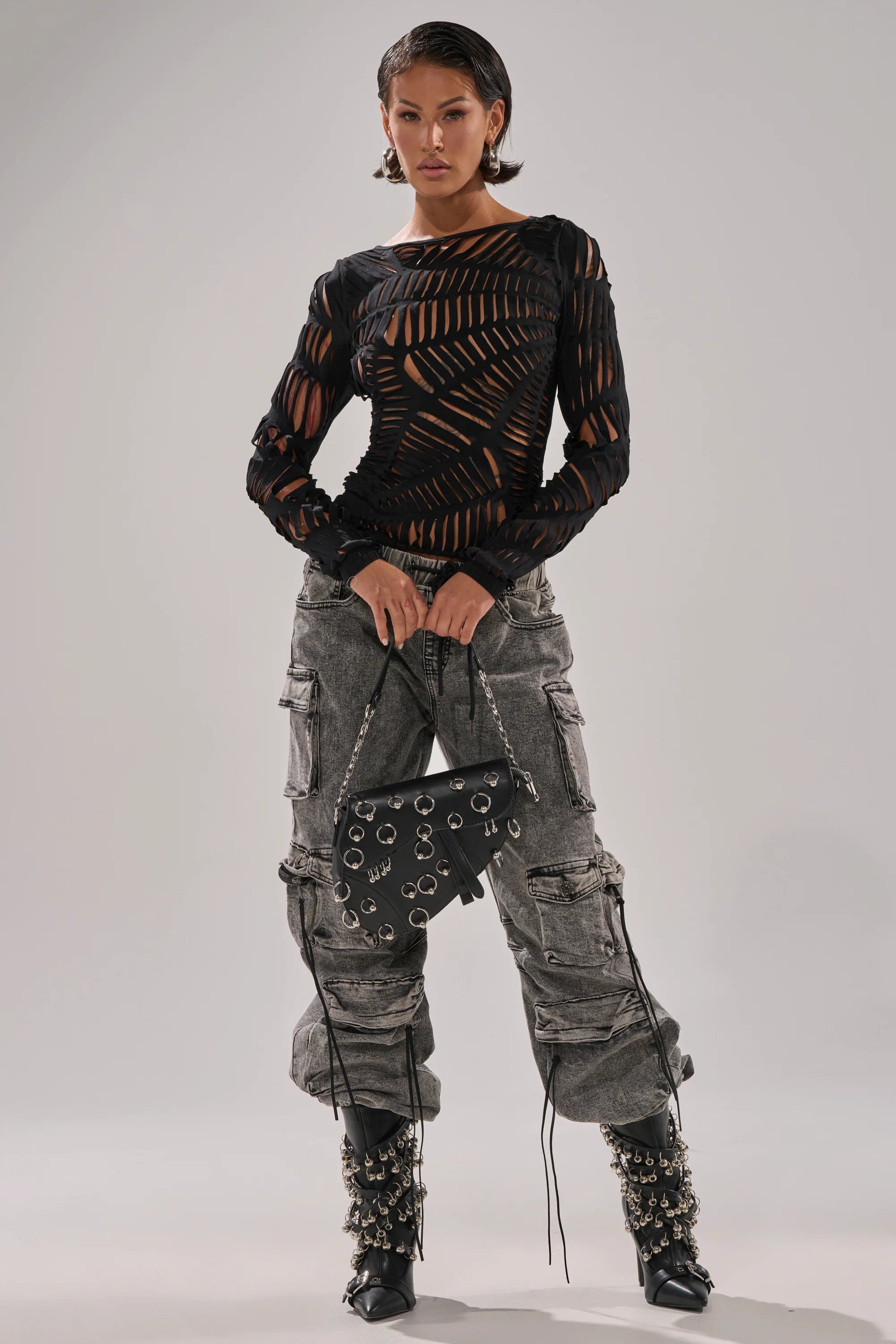 SPIDER WEB CUTOUT TOP - Image 6