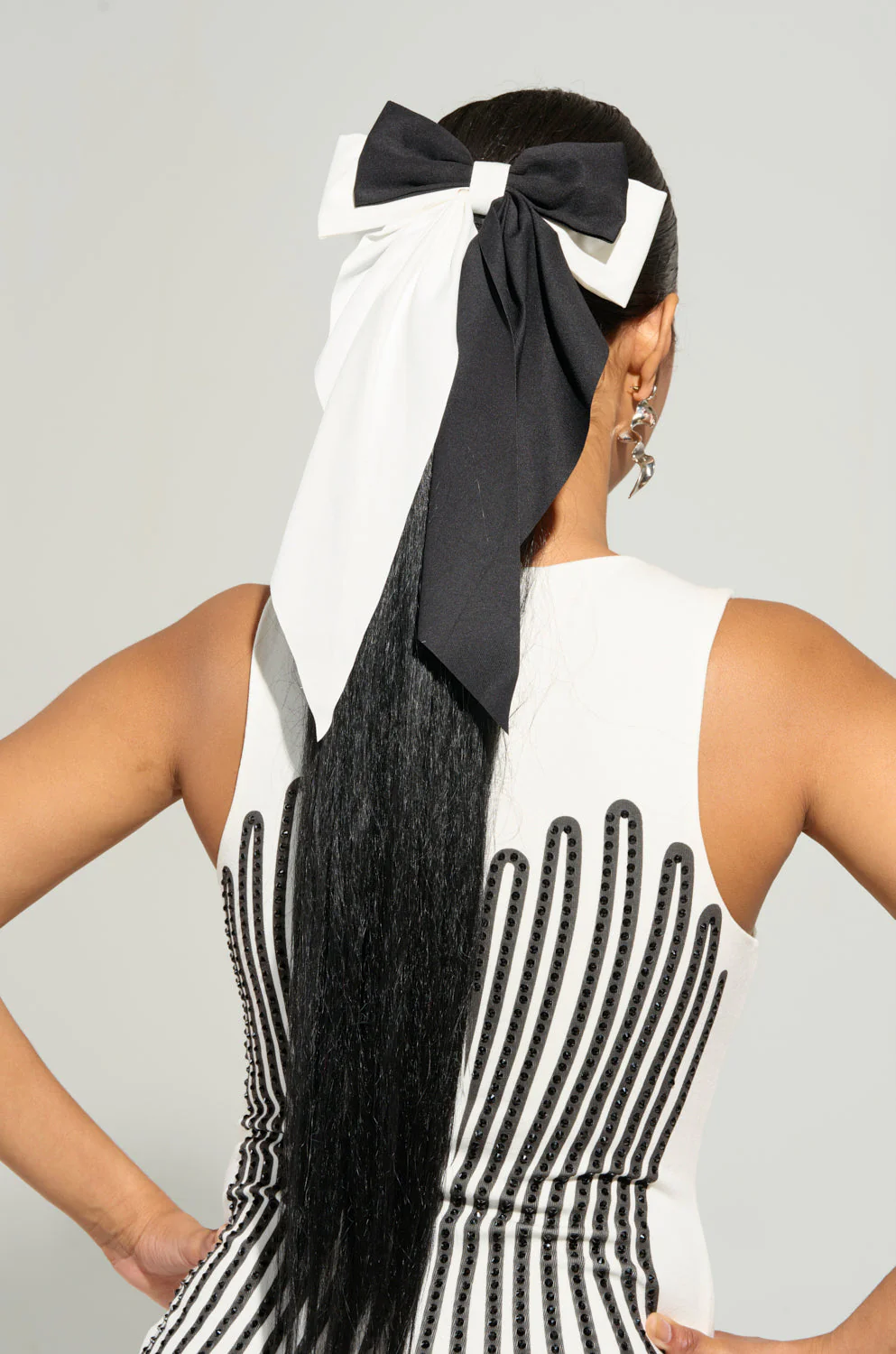 SPLIT DECISION HAIR BOW - Image 2