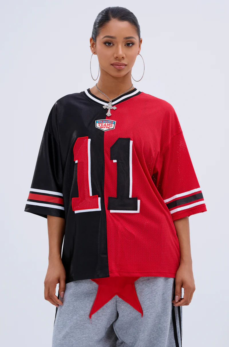 SPLIT PERSONALITY JERSEY TOP - Image 2