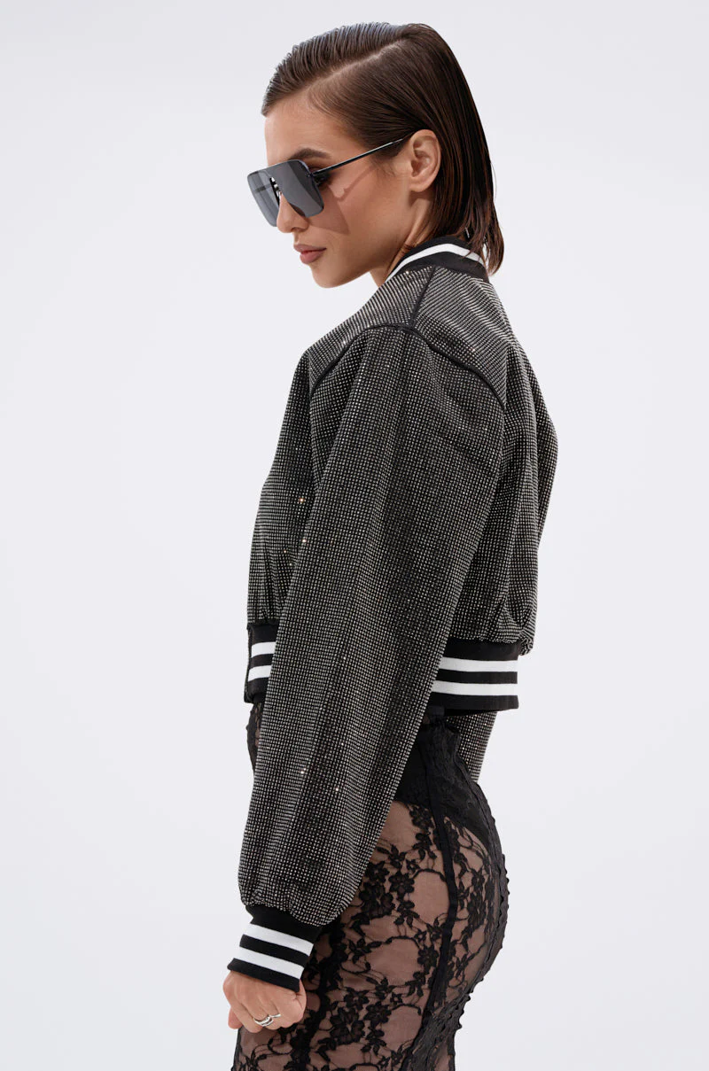 SPOTLIGHT RHINESTONE BOMBER - Image 5