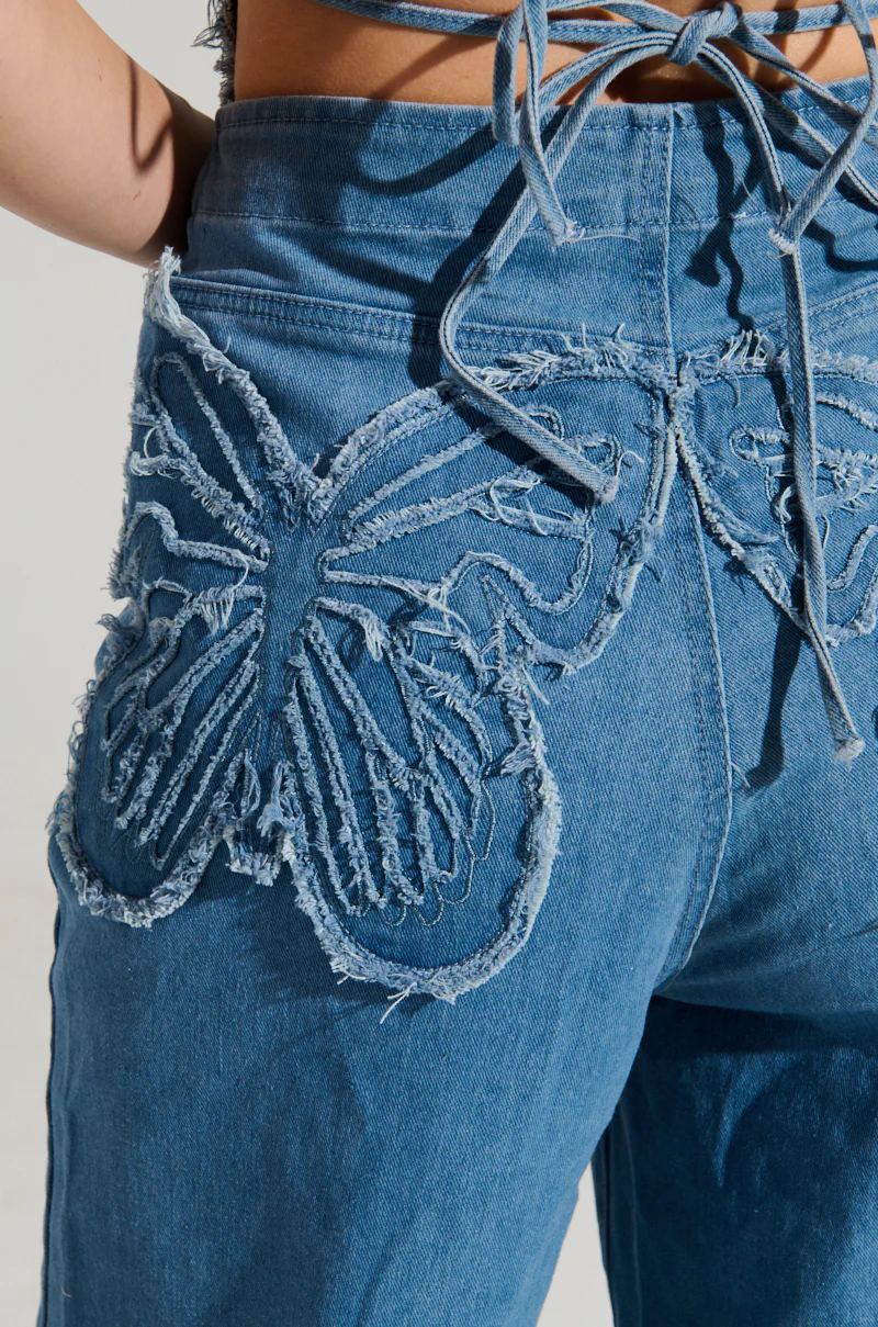 SPREAD YOUR WINGS DENIM BUTTERFLY JUMPSUIT - Image 7
