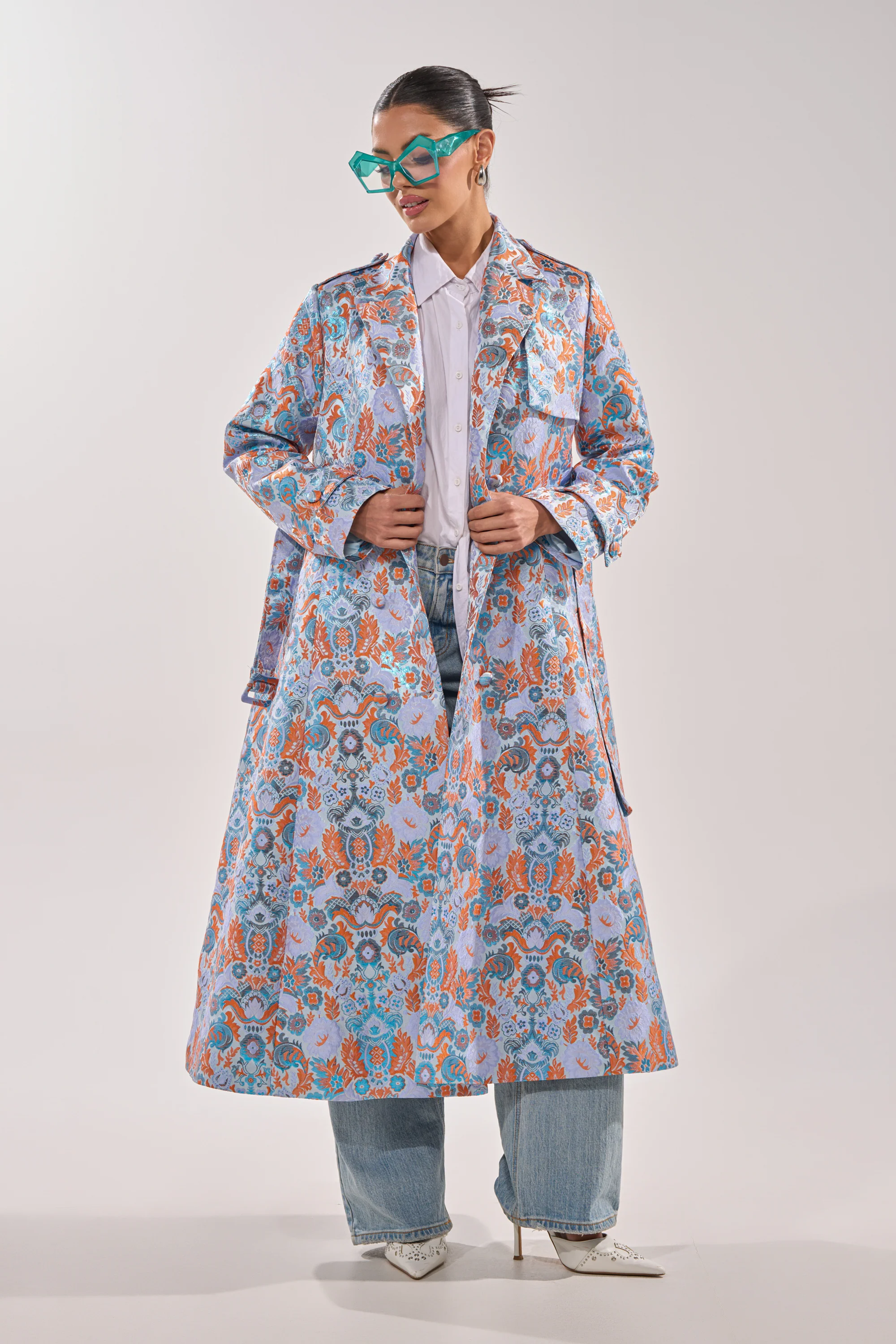 ST. GERMAIN BROCADE TRENCH