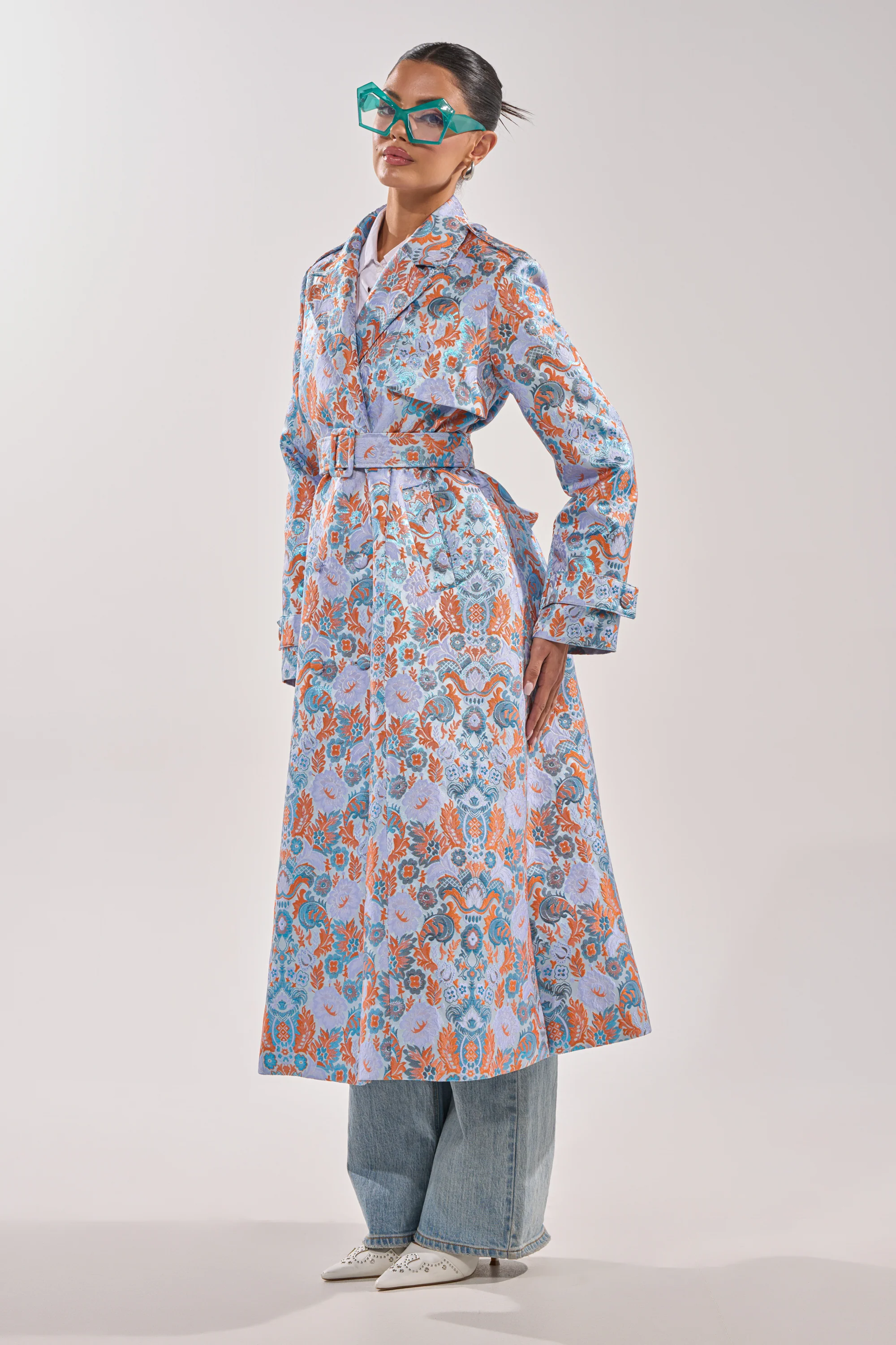 ST. GERMAIN BROCADE TRENCH - Image 5