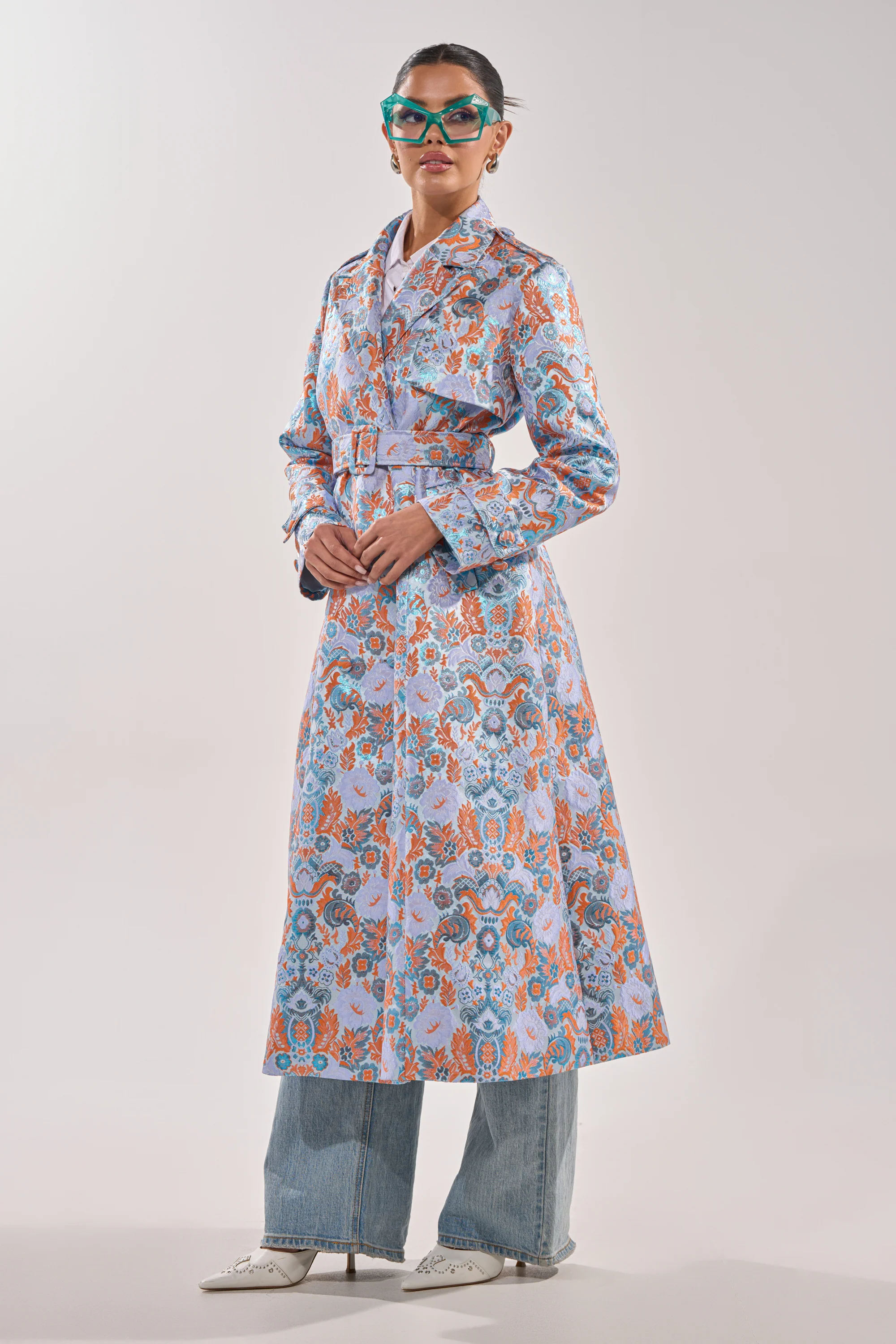 ST. GERMAIN BROCADE TRENCH - Image 6