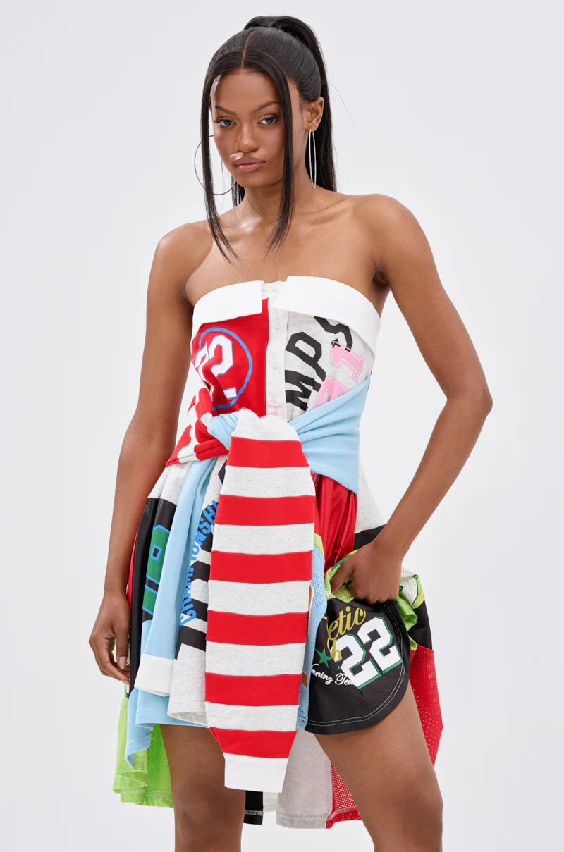STAND OUT GRAPHIC MINI DRESS - Image 3