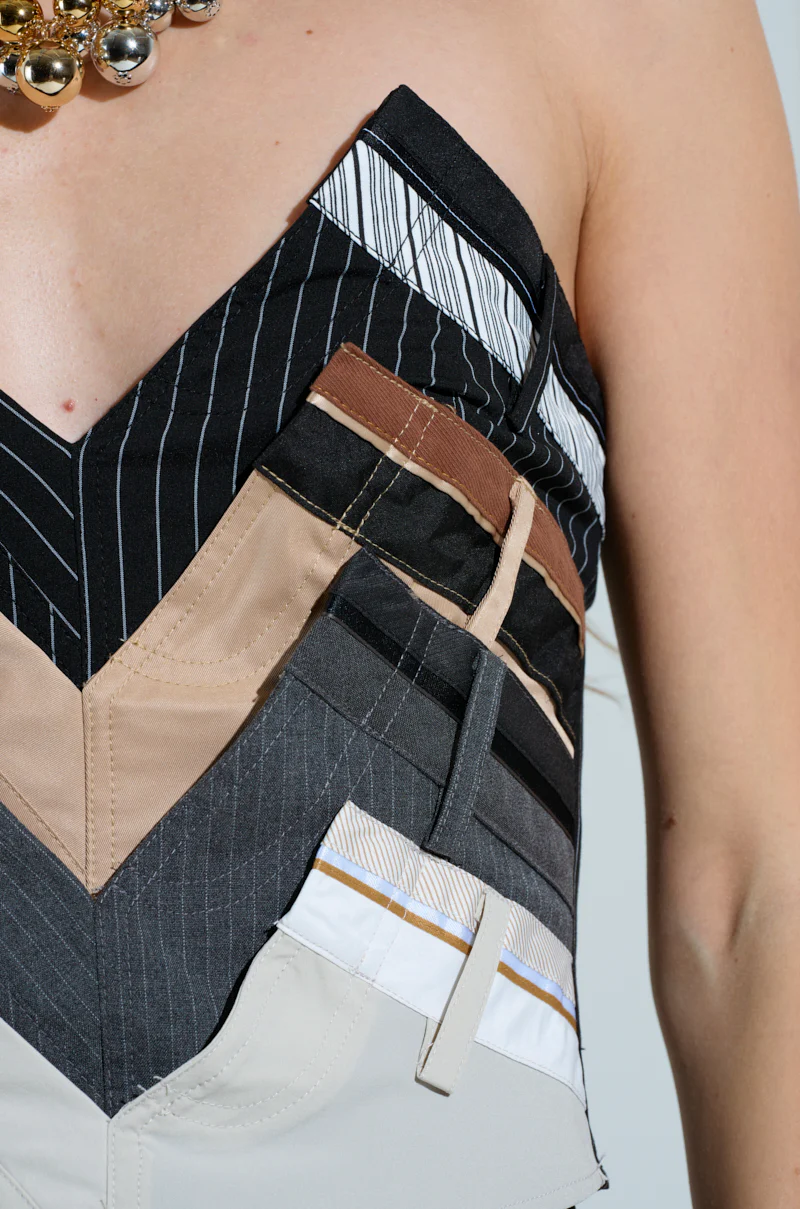 STANDING ON BUSINESS LAYERED CORSET TOP - Image 8