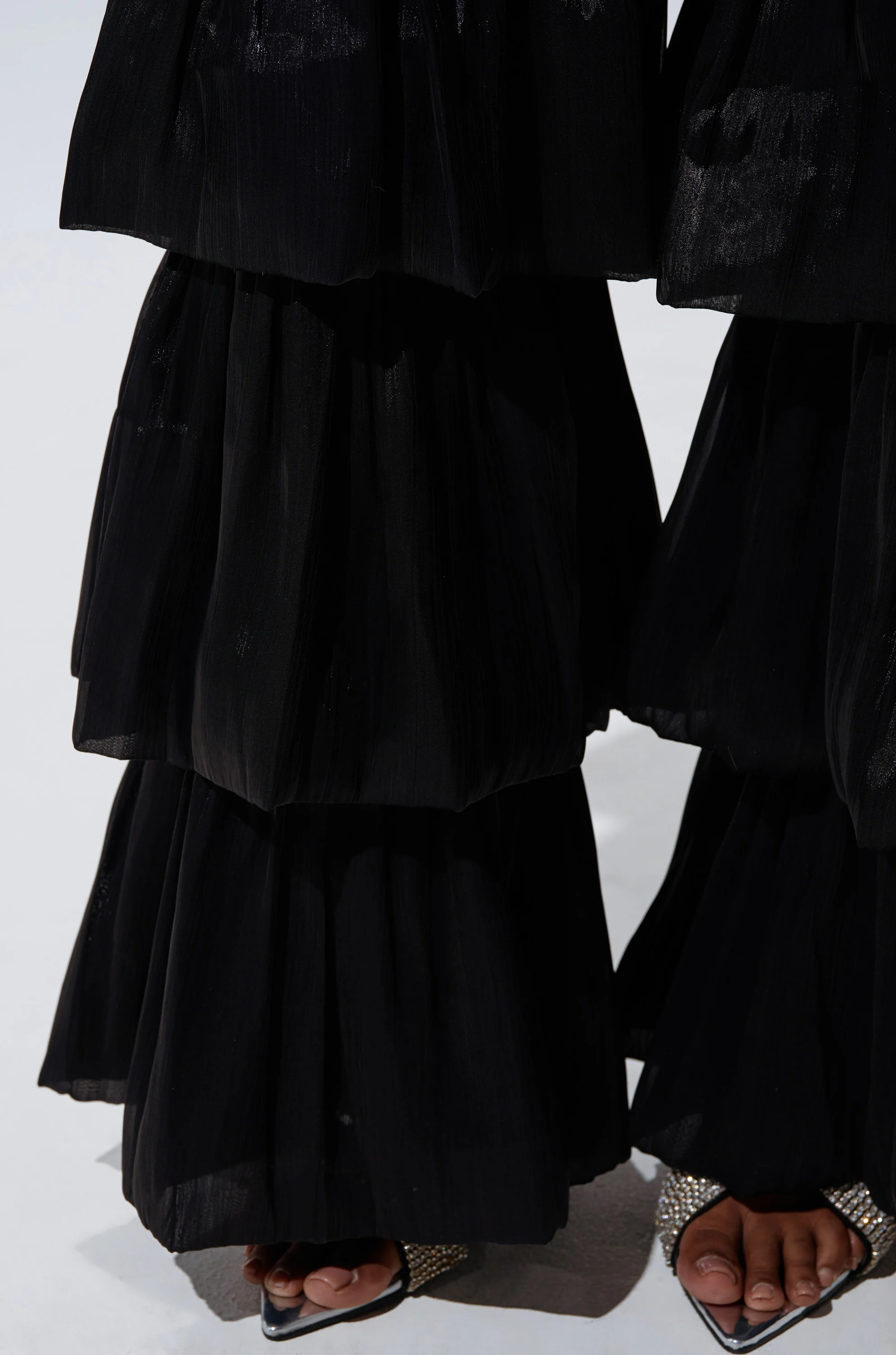 STAR OF THE NIGHT FLOUNCY PANT IN BLACK - Image 7