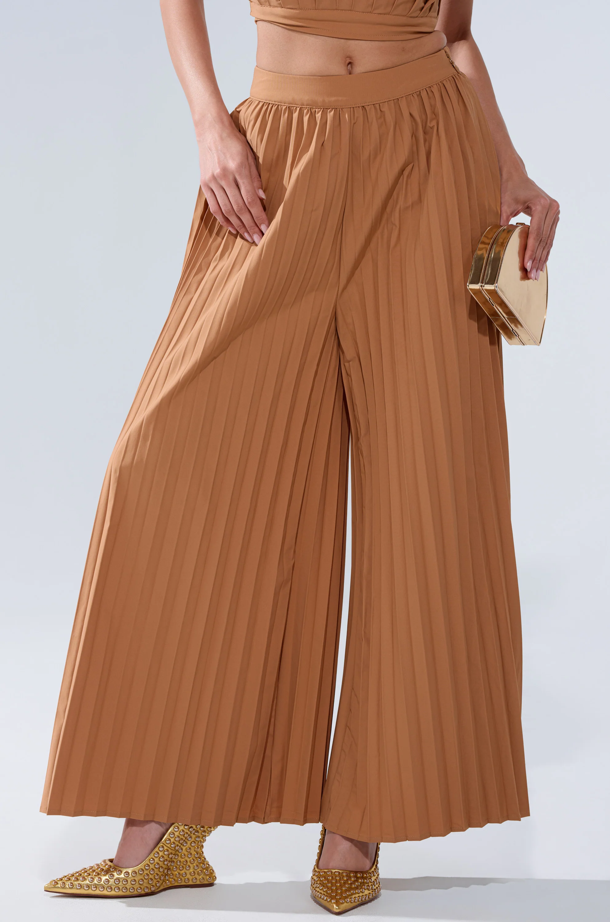 STAR OF THE NIGHT PLEATED PALAZZO PANT - Image 2