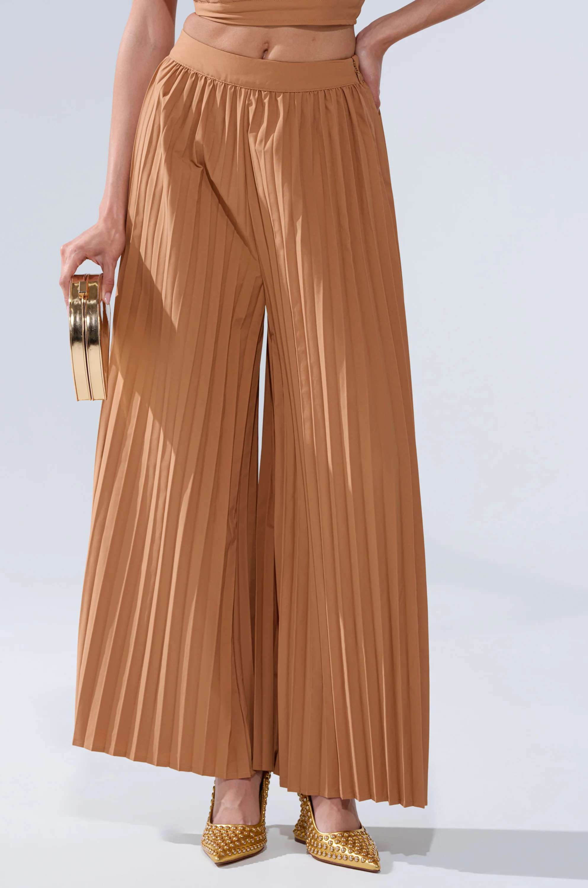 STAR OF THE NIGHT PLEATED PALAZZO PANT - Image 3
