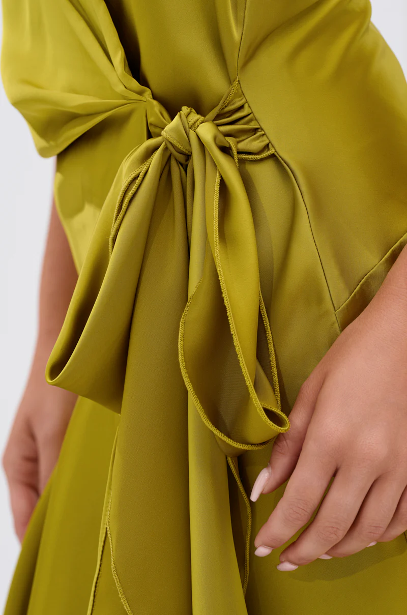 STAR OF THE SHOW SATIN MINI DRESS - Image 6