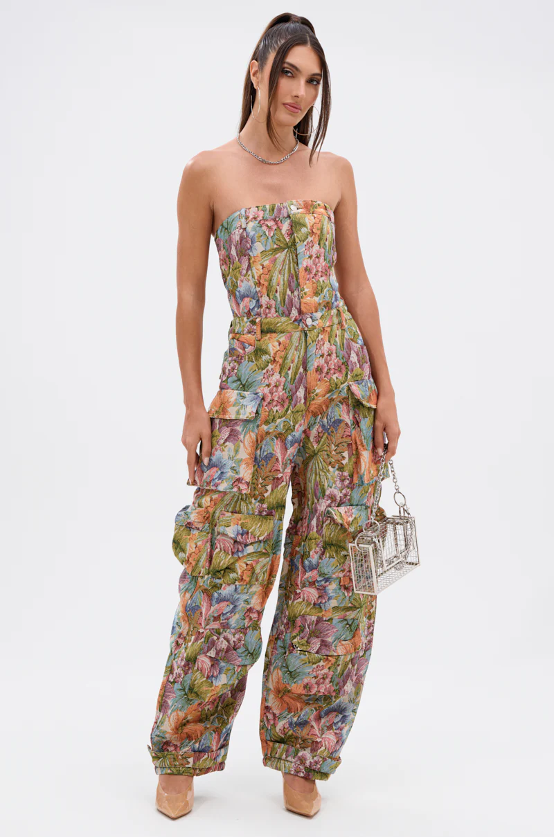 STAR OF THE SHOW TAPESTRY JUMPSUIT - Image 3