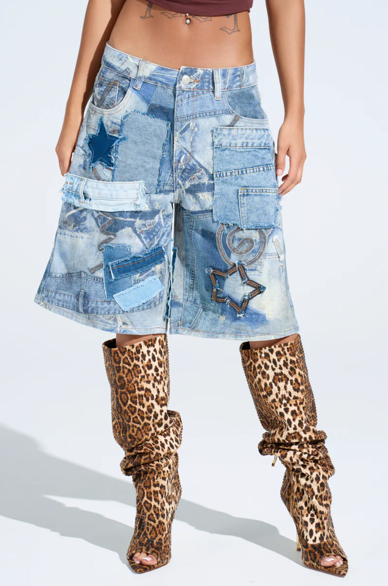 STARS IN THE SKY DENIM SHORT - Image 2