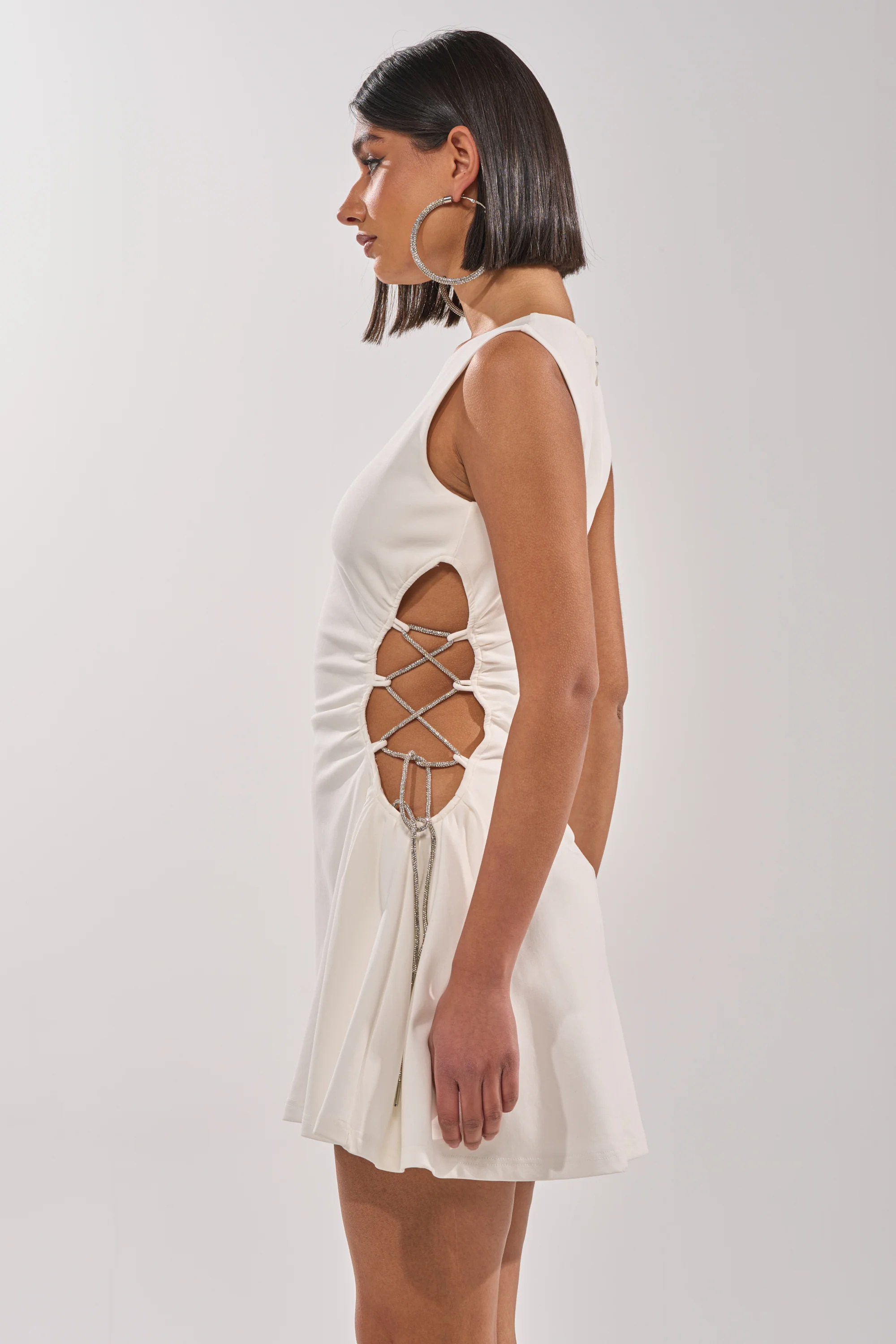 STAY CLASSY CUT OUT MINI DRESS - Image 4