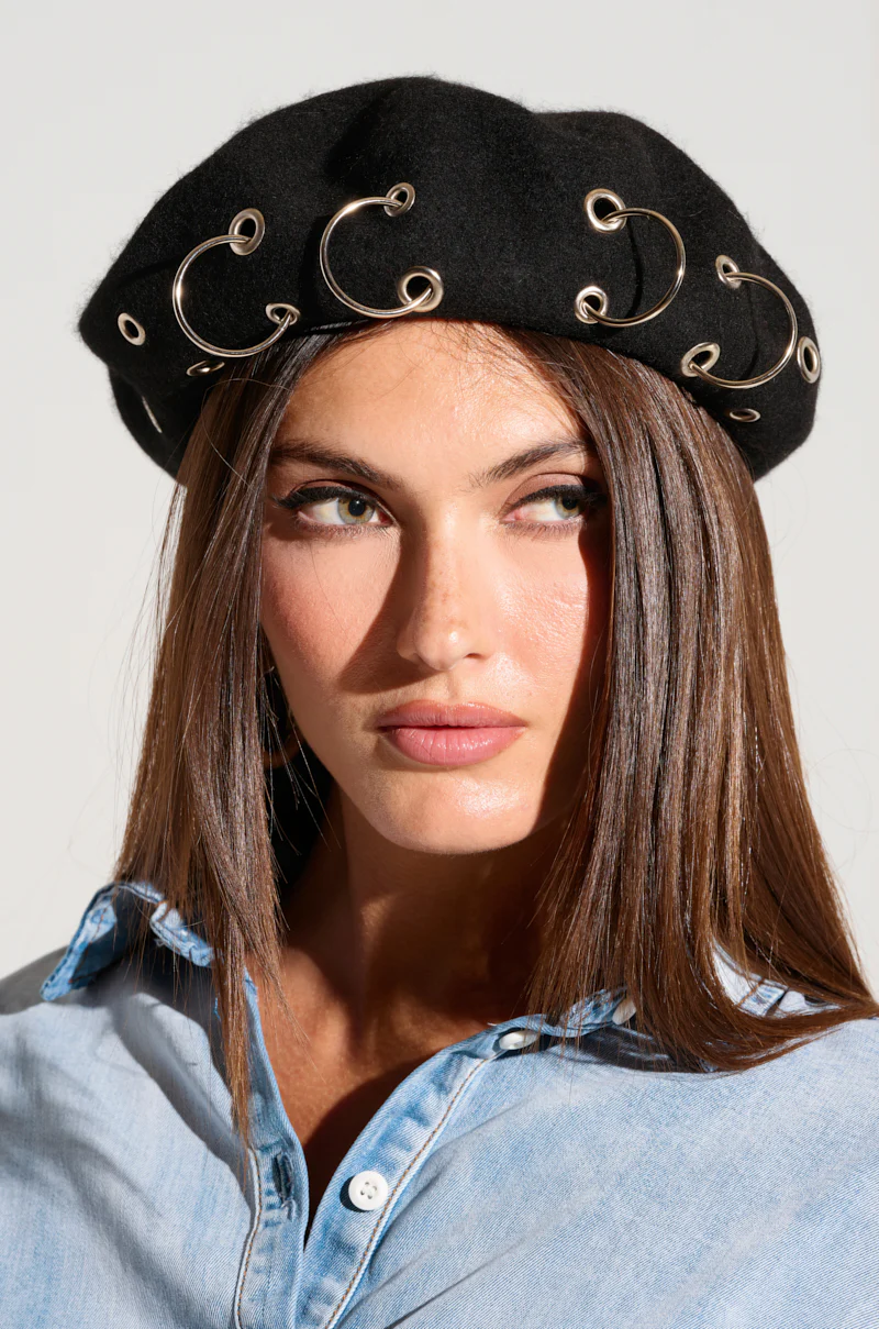 STAY CONNECTED GROMMET BERET - Image 2