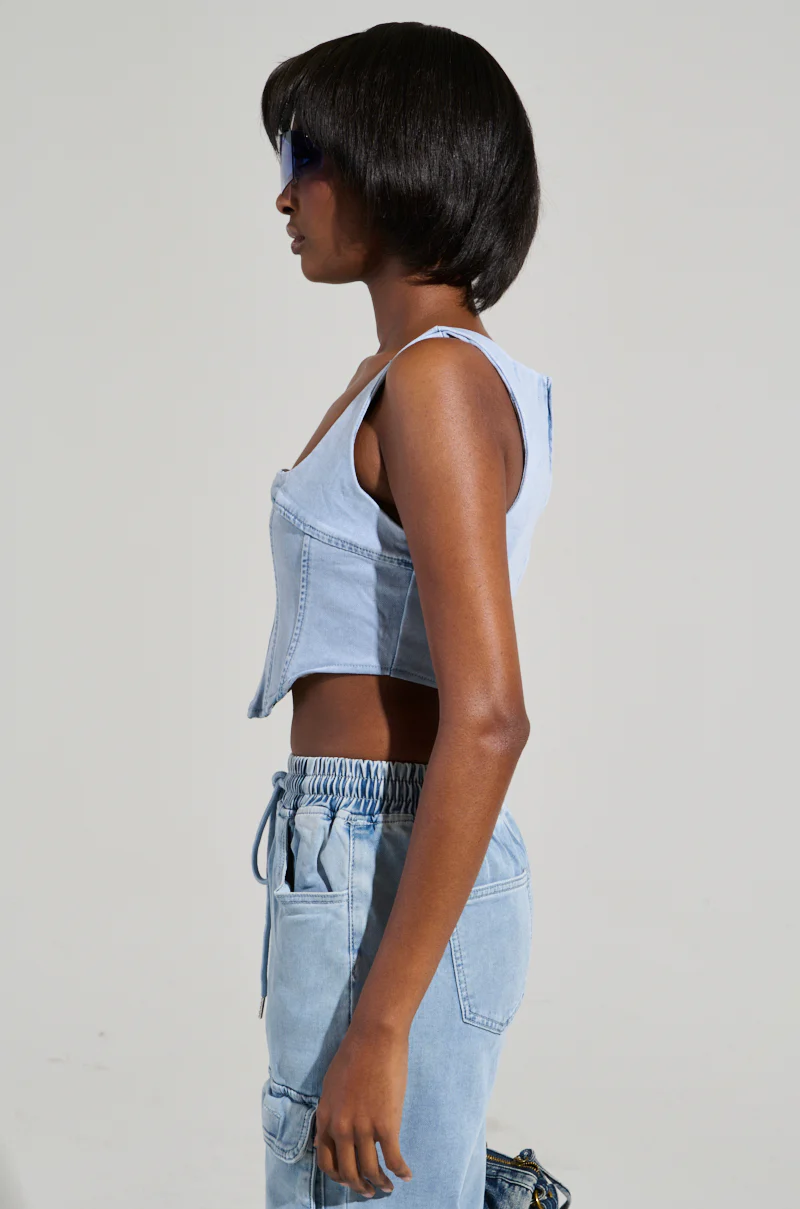 STAY COOL DENIM CORSET - Image 3