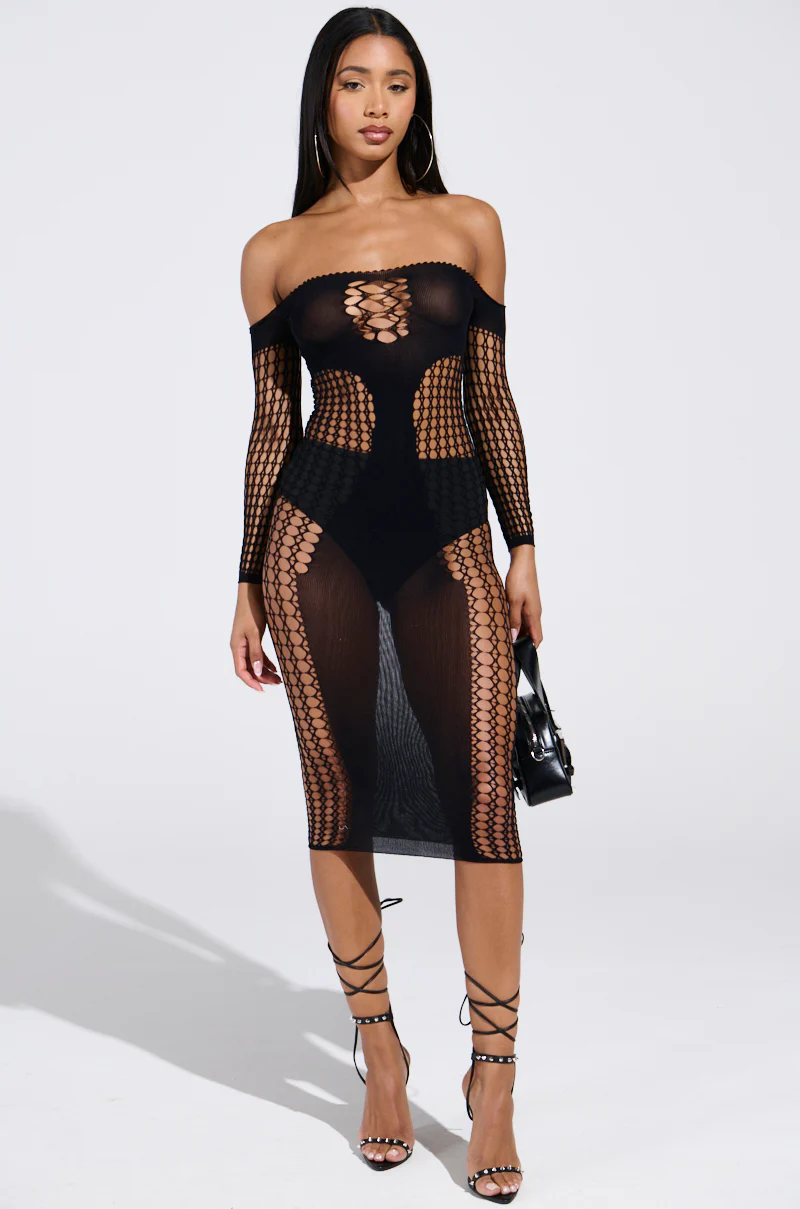 STAY IN YOUR LANE SEAMLESS MIDI DRESS - Image 3