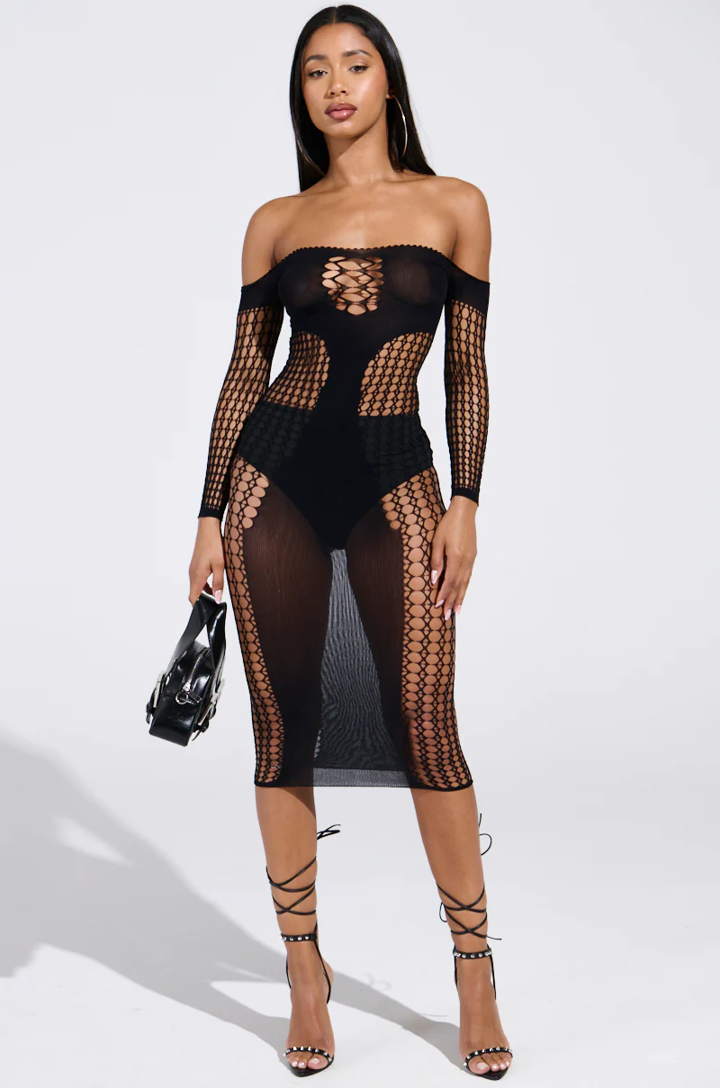 STAY IN YOUR LANE SEAMLESS MIDI DRESS - Image 4