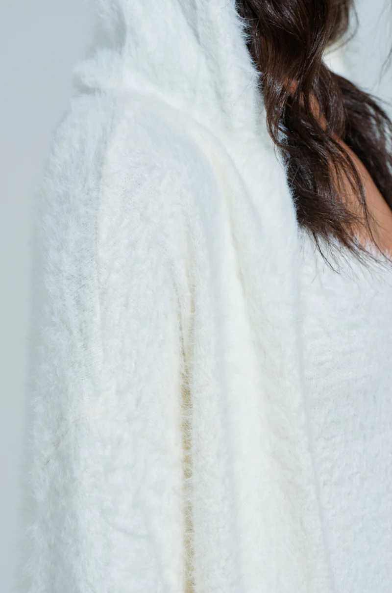 STAYING IN FUZZY KNIT CARDIGAN - Image 7