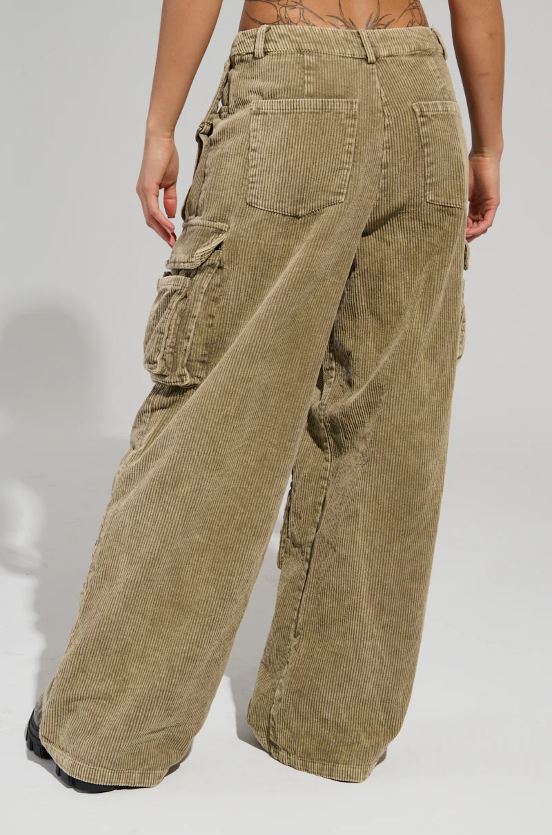 STEALTHY CORDUROY CARGO PANTS - Image 4