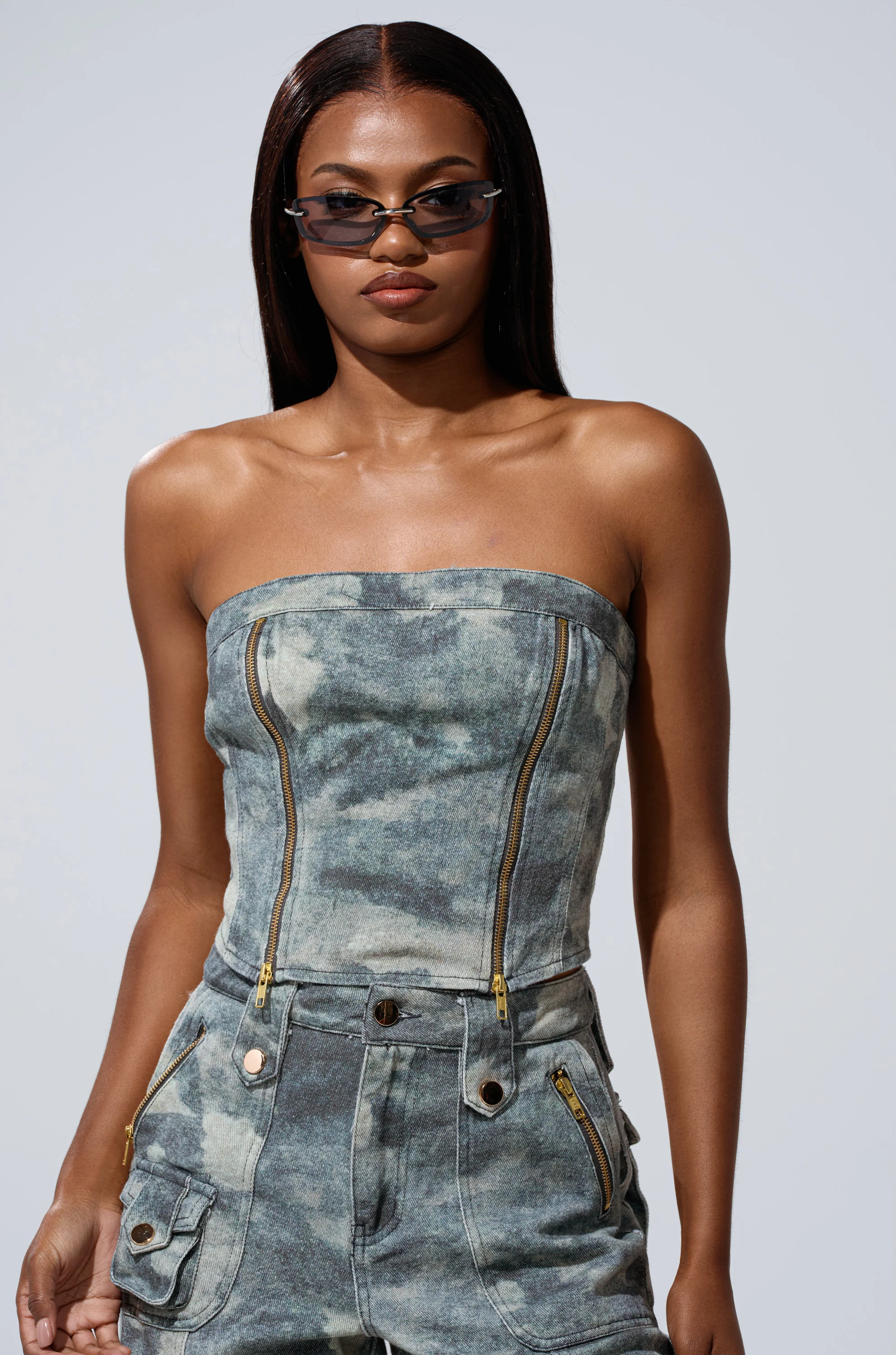 STEPH CAMO DENIM CORSET - Image 3