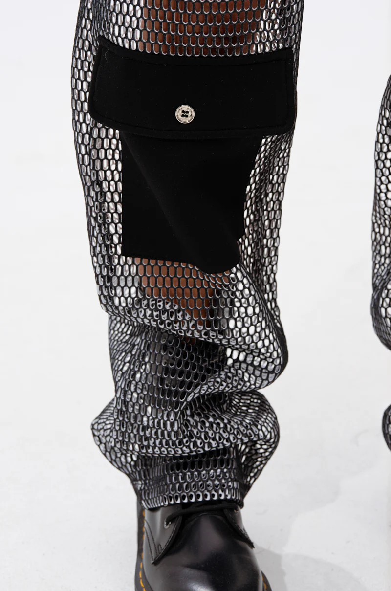 STEPHANIA TRANSPARENT TROUSER IN BLACK - Image 8