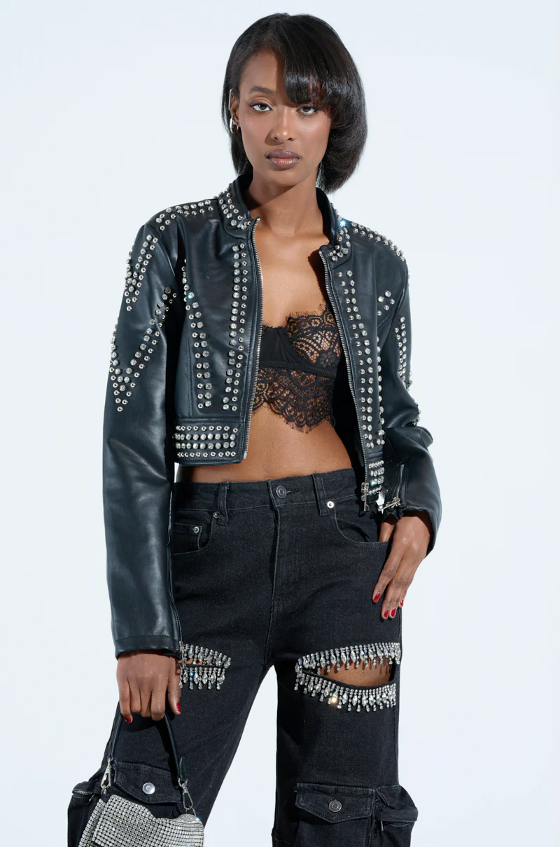 STEPPING OUT EMBELLISHED MOTO - Image 2