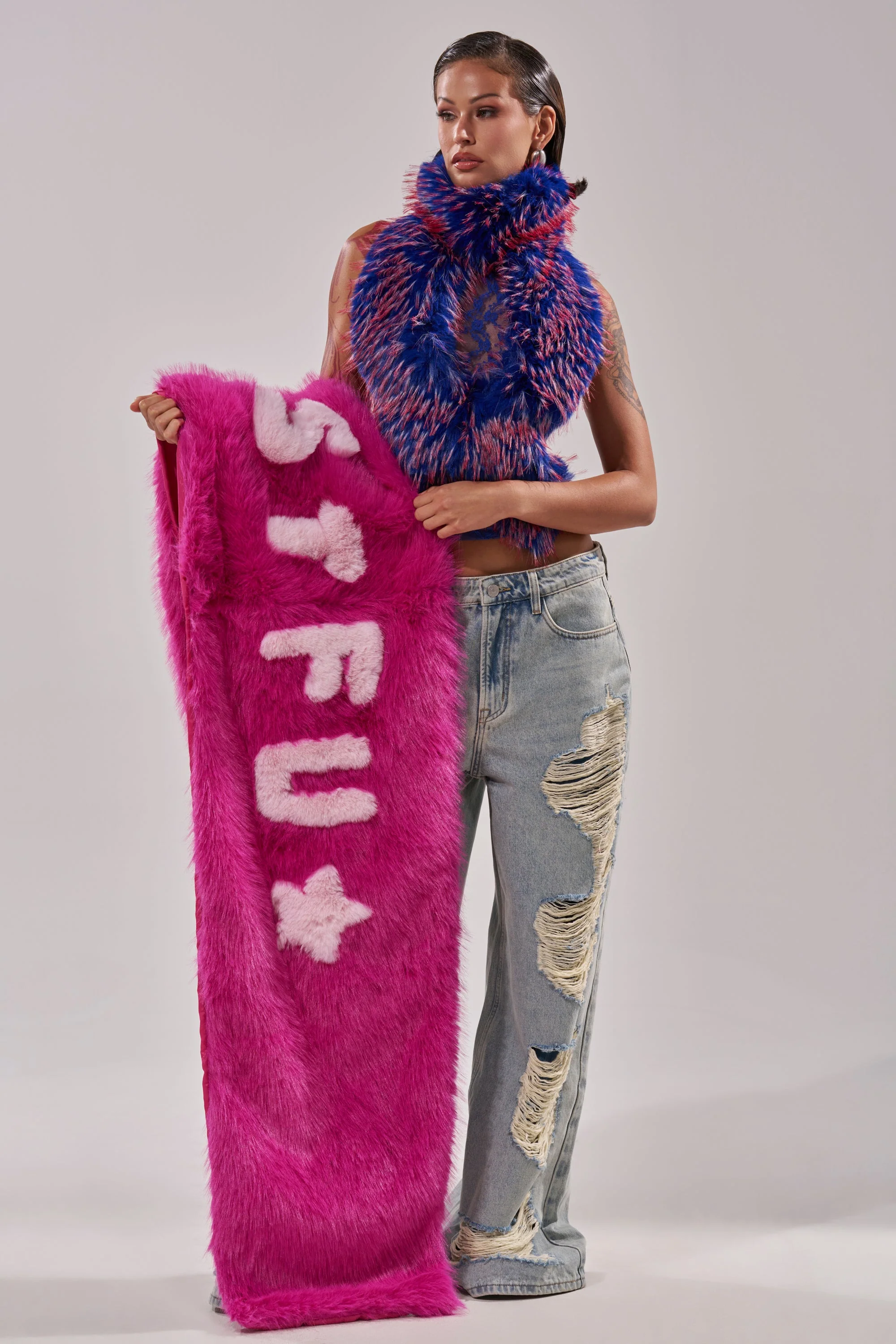 STFU FAUX FUR SCARF - Image 2
