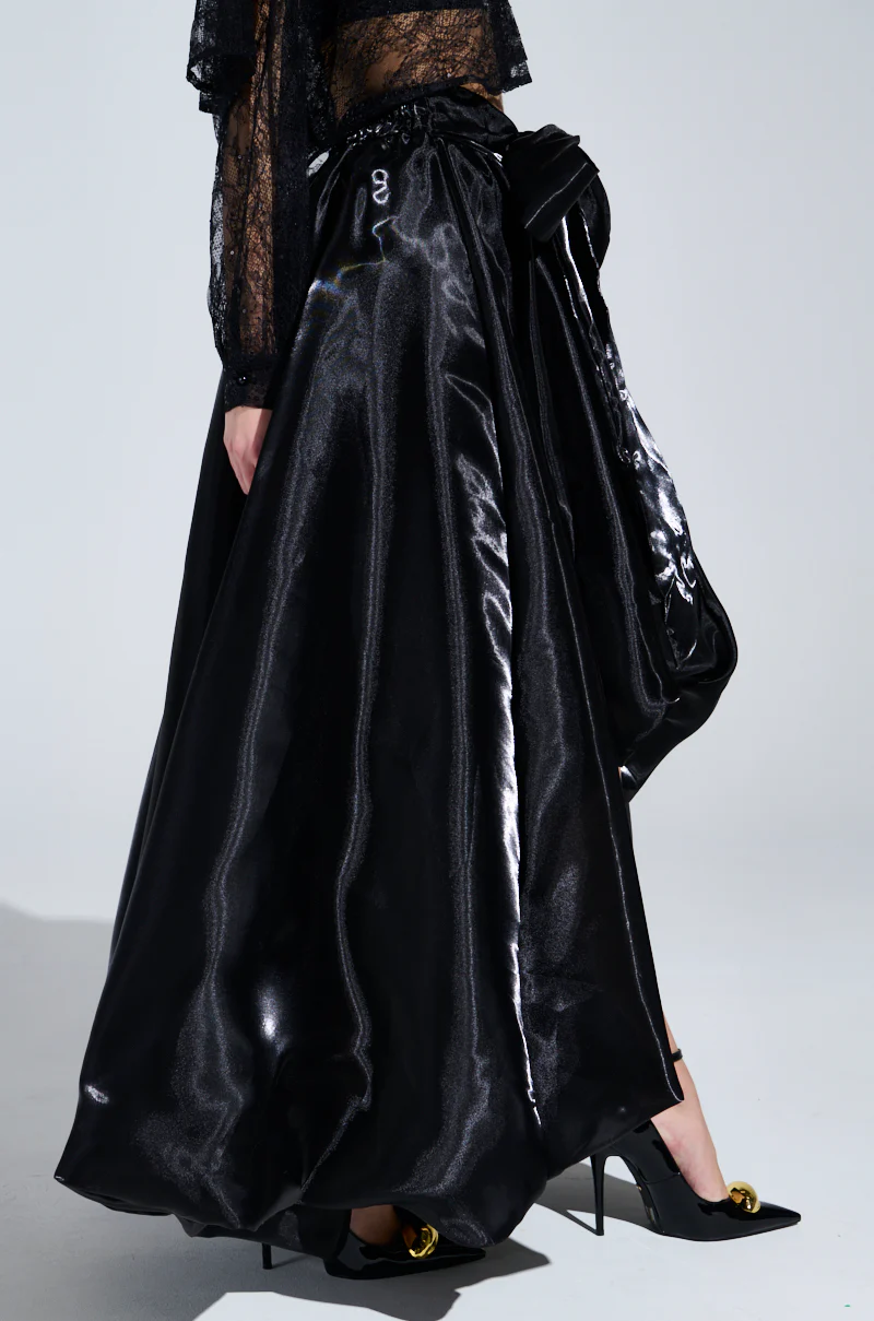 STILL WANT YOU HIGH LOW SKIRT IN BLACK - Image 2