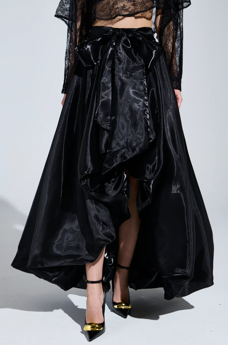 STILL WANT YOU HIGH LOW SKIRT IN BLACK - Image 3