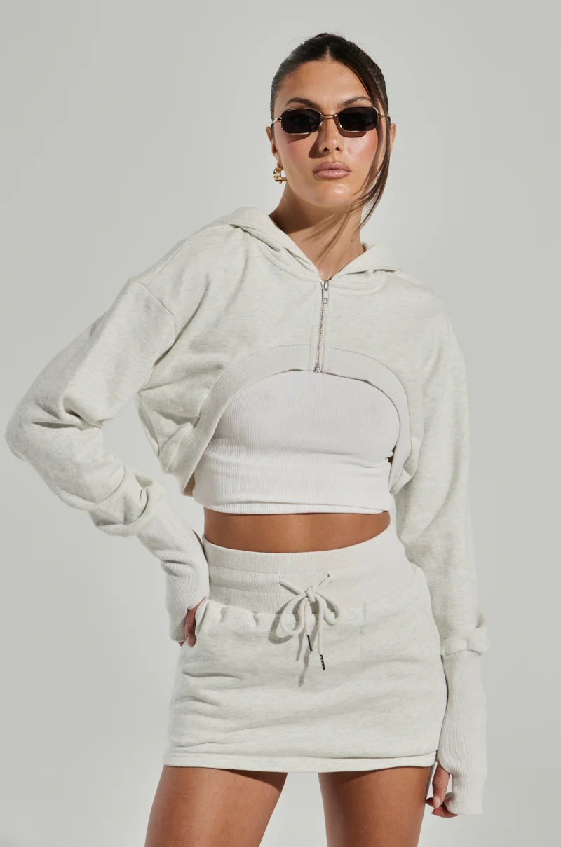 STINGY WITH MY TIME SUPER CROPPED SWEATSHIRT - Image 3