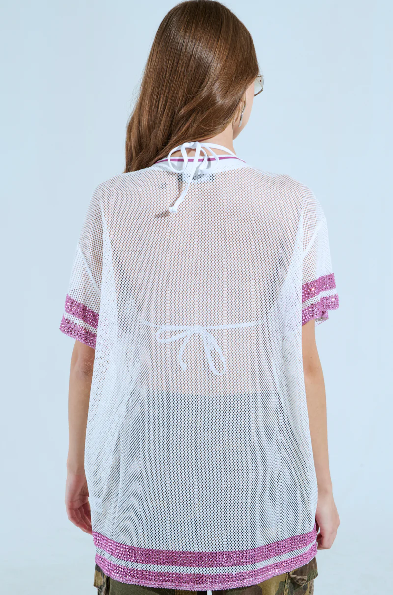 STOP LOOKING AT MY TITS MESH JERSEY - Image 4