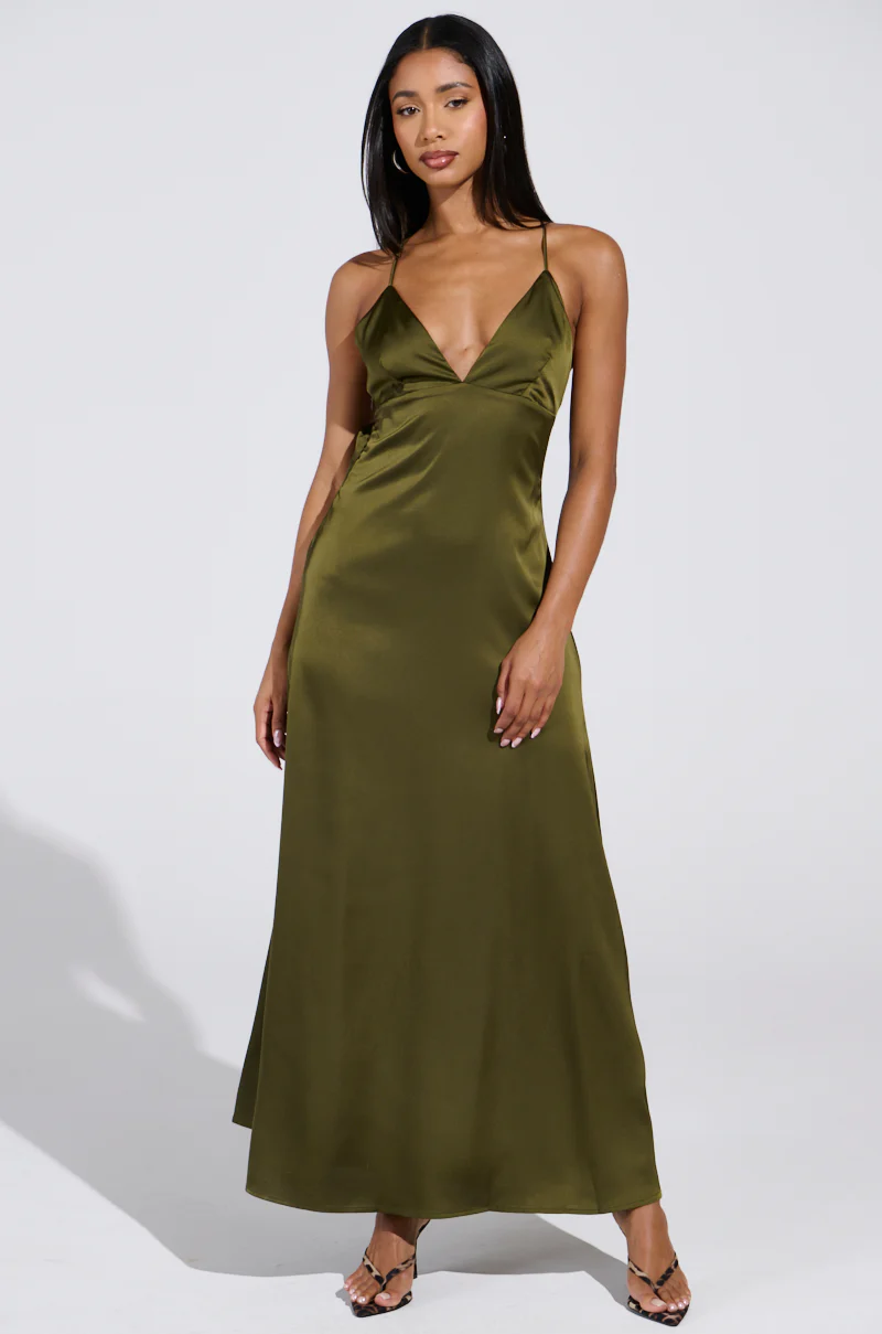 STRAIGHT FROM THE 90'S SATIN MAXI DRESS - Image 3