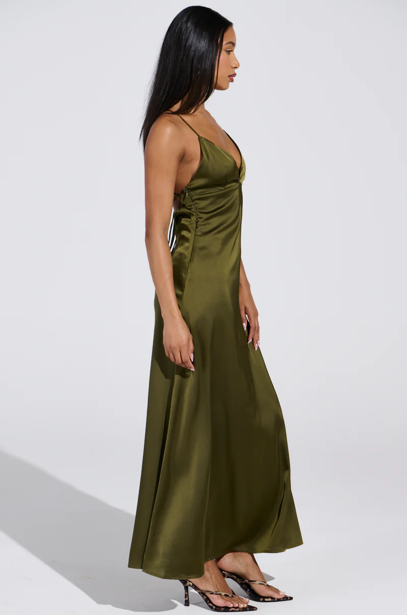 STRAIGHT FROM THE 90'S SATIN MAXI DRESS - Image 4