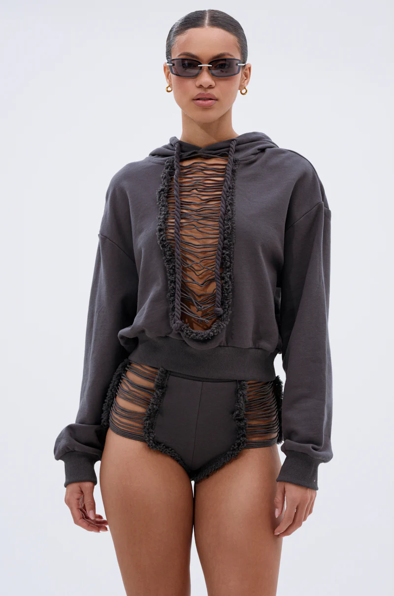 STRESSED AND DISTRESSED SWEATSHIRT - Image 2