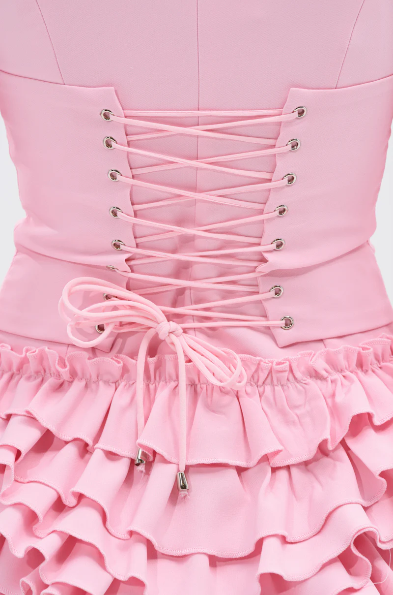 STRICTLY BUSINESS BLAZER ROMPER IN PINK - Image 7