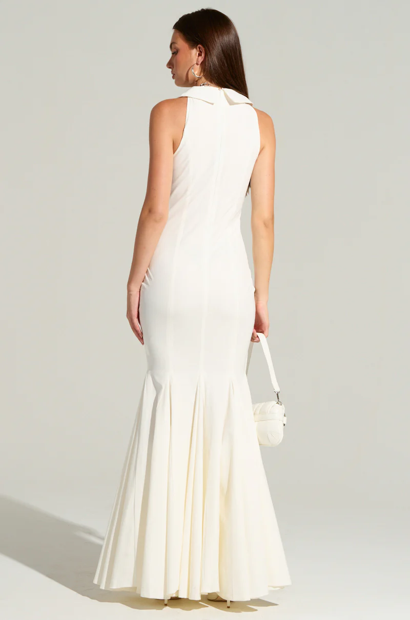 STRICTLY BUSINESS BUTTON UP MAXI DRESS - Image 4