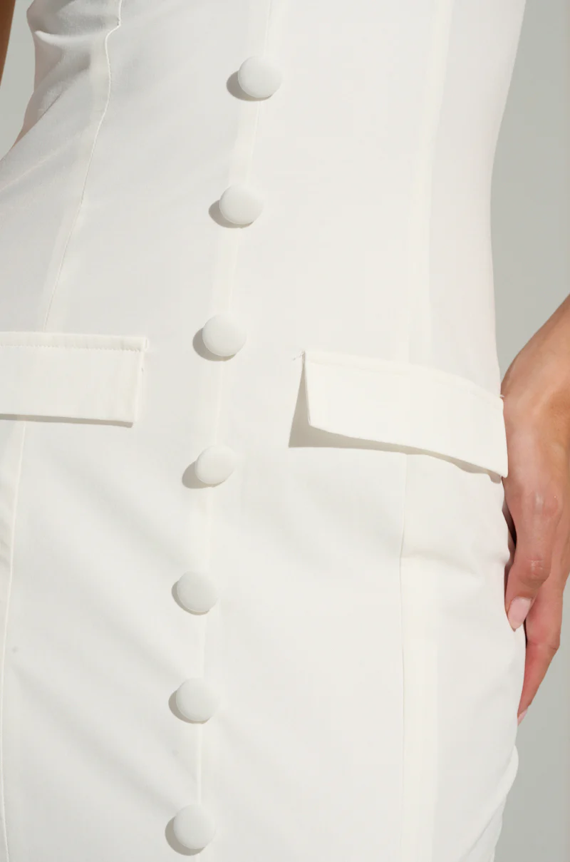 STRICTLY BUSINESS BUTTON UP MAXI DRESS - Image 5