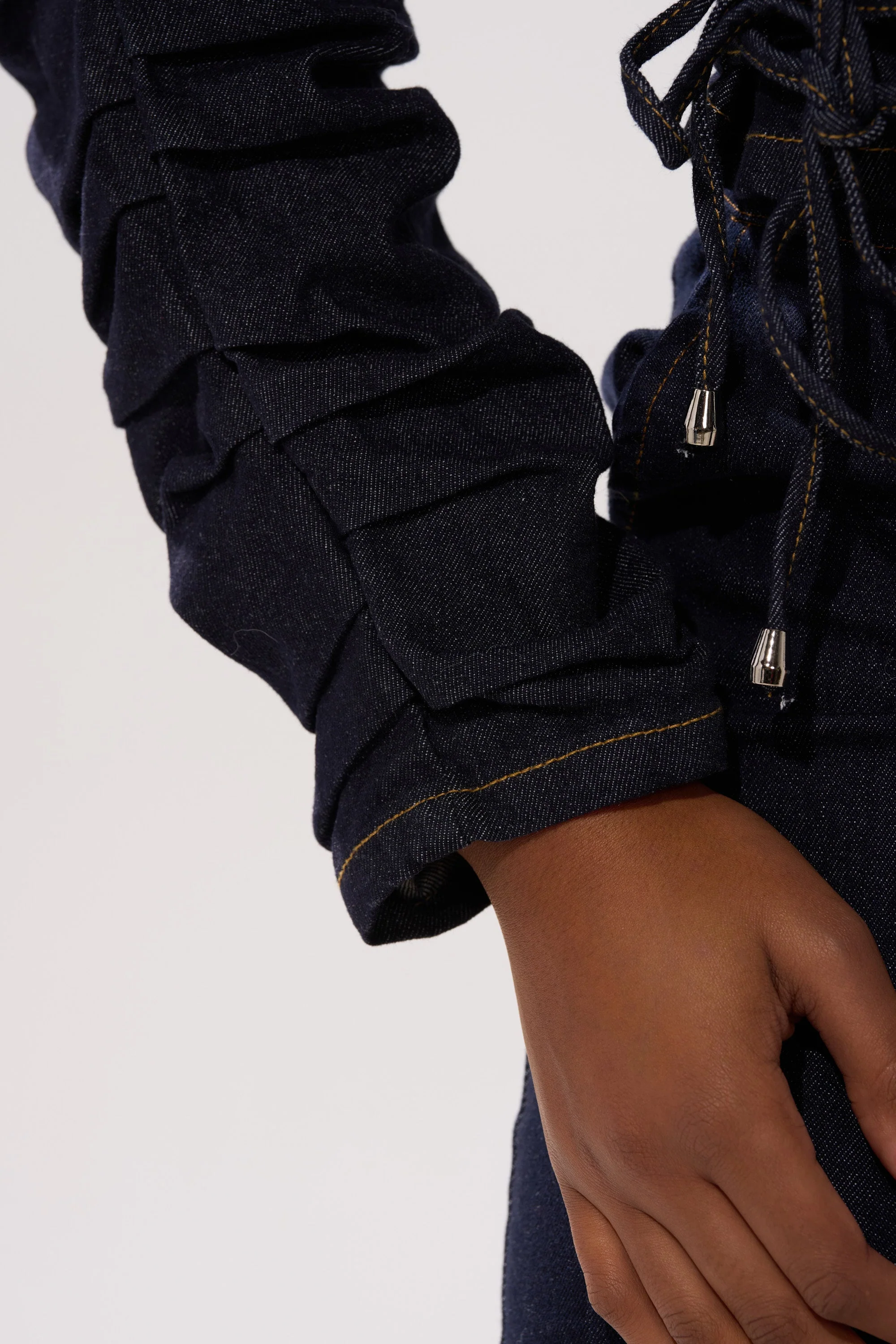 STRICTLY BUSINESS DENIM BLOUSE - Image 11