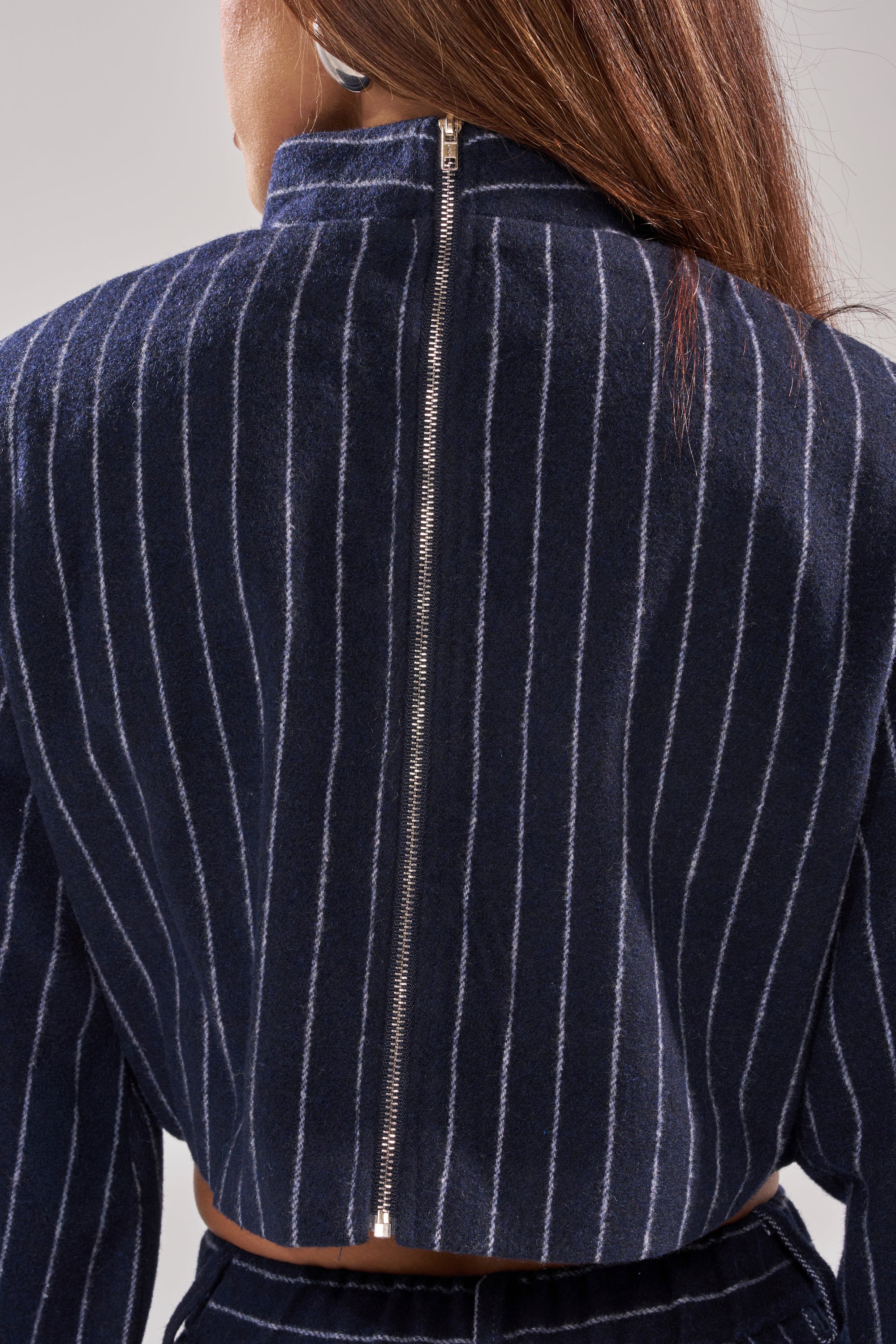 STRICTLY BUSINESS PINSTRIPE BLOUSE - Image 9
