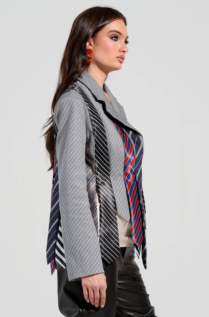 STRICTLY BUSINESS TIE DETAIL BLAZER - Image 6