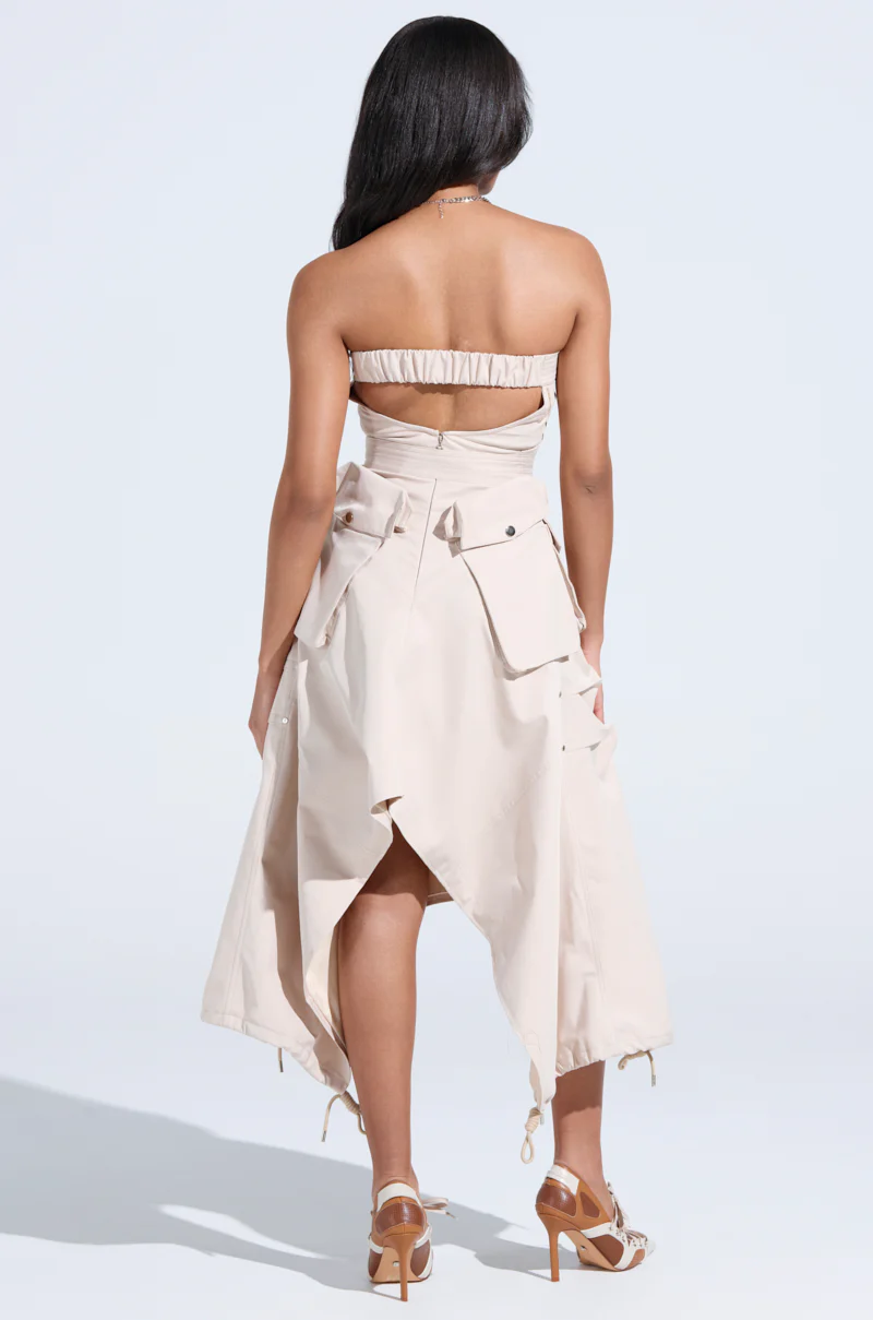 STROLLIN DOWN SOHO CARGO MIDI DRESS - Image 9