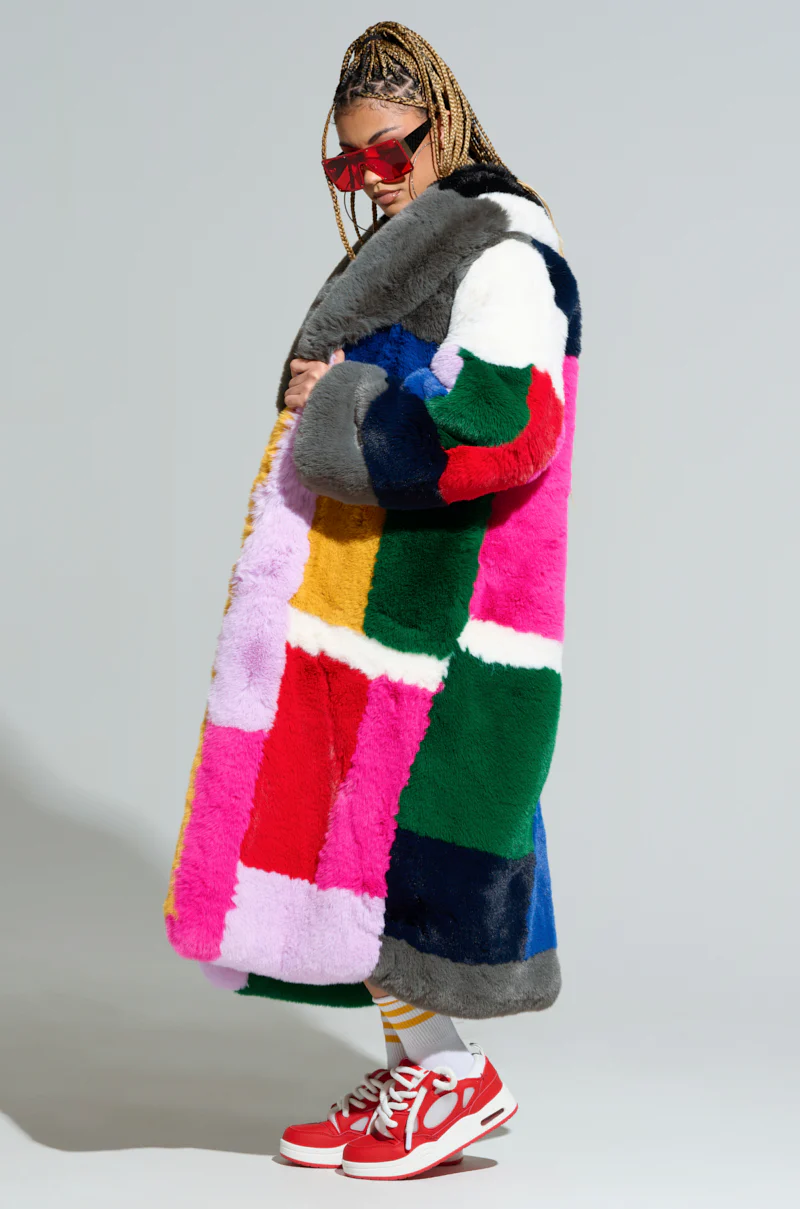 STUDIO 24 FAUX FUR COAT - Image 3