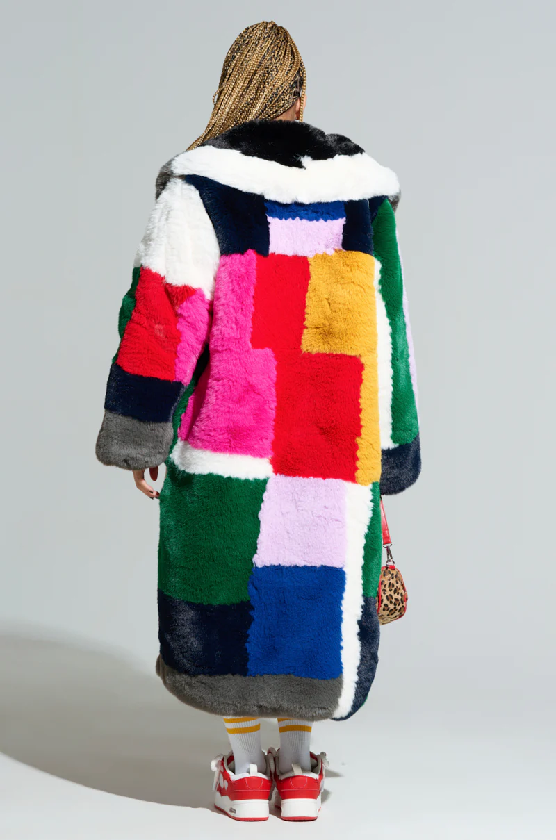 STUDIO 24 FAUX FUR COAT - Image 4