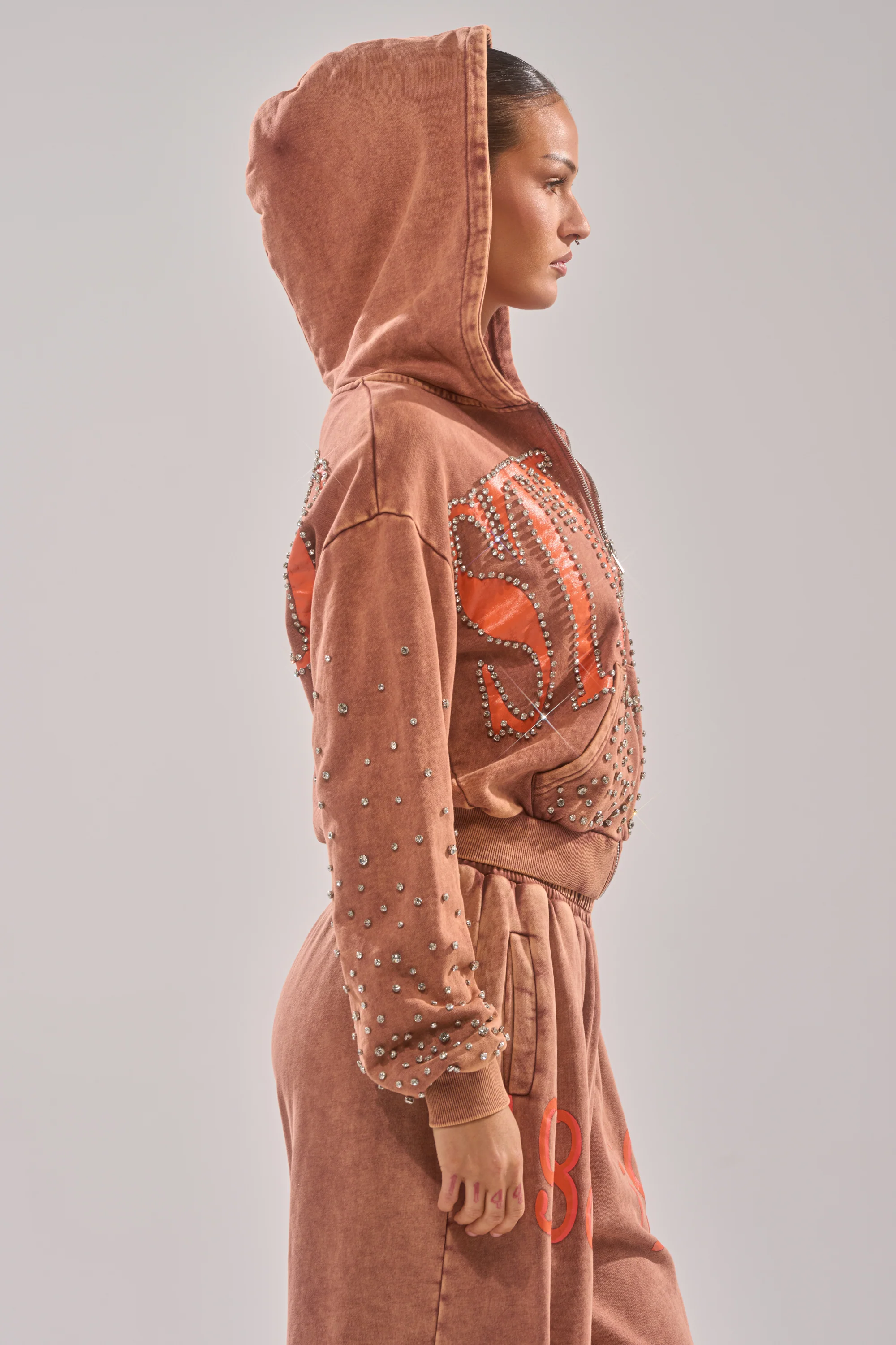 STUDIO LIVING ZIP UP SWEATSHIRT - Image 4